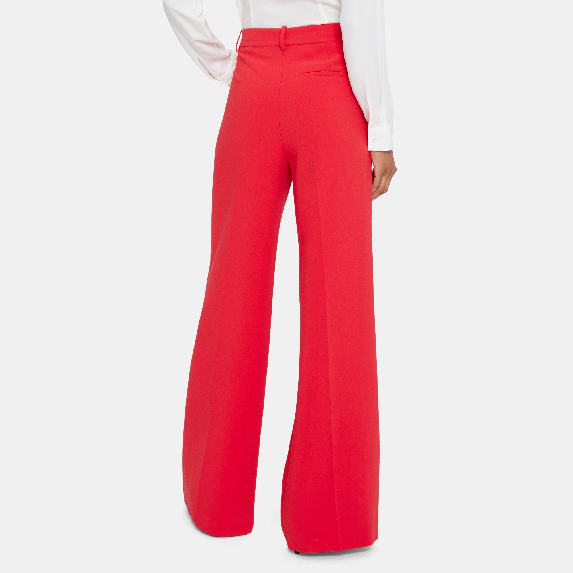 Wide-Leg Pant in Crepe