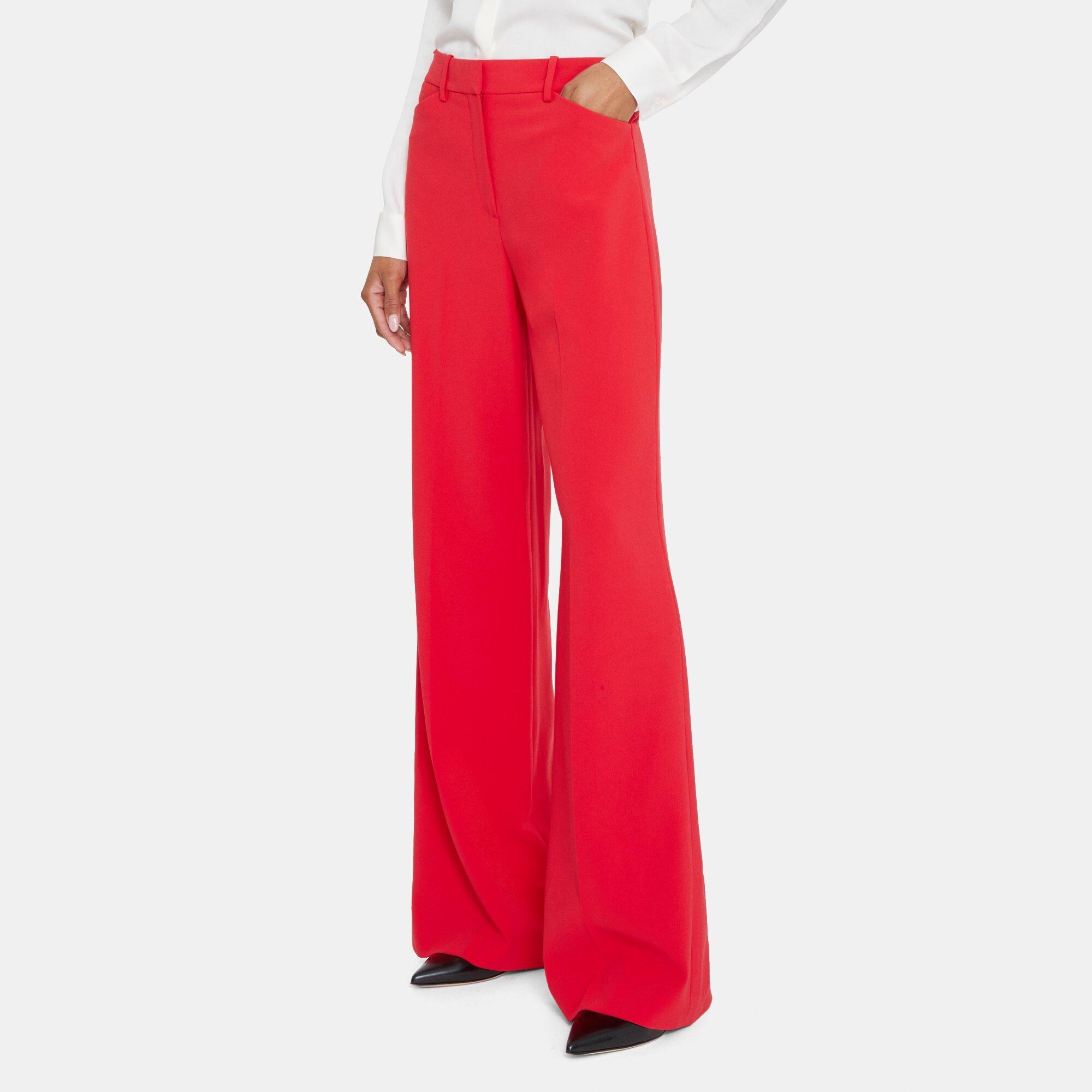 Crepe Wide-Leg Pant | Theory Outlet