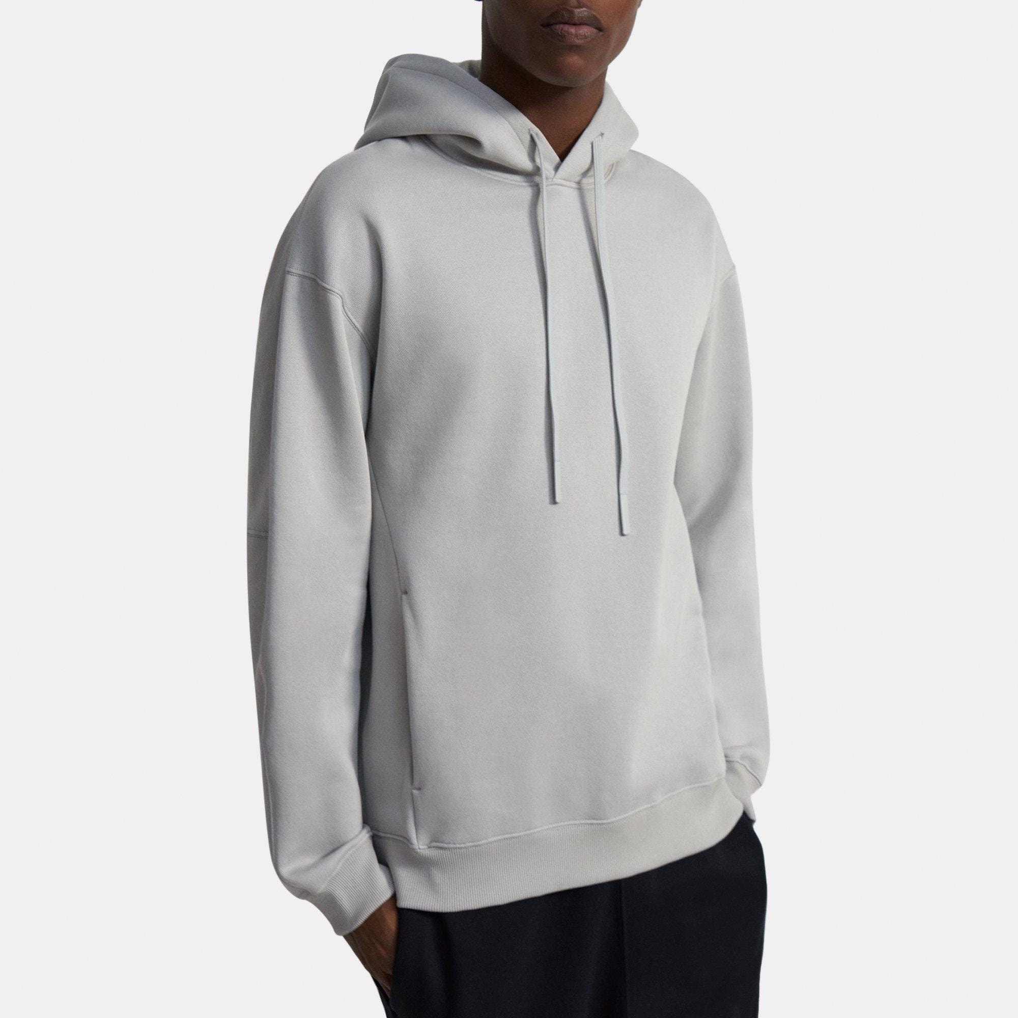 Theory Colts Moisture-wicking Stretch-terry Hoodie In Black