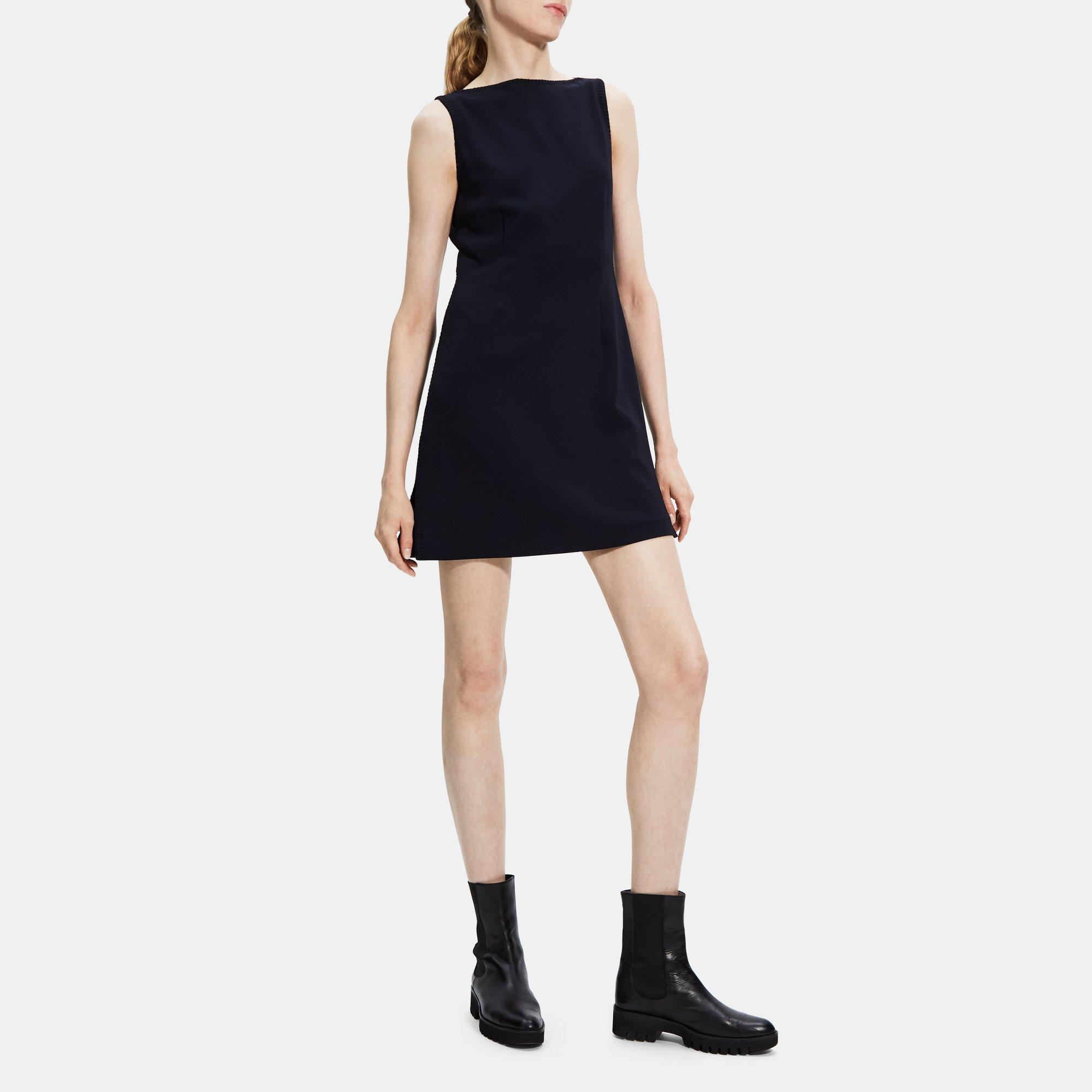 Boat neck shift store dress