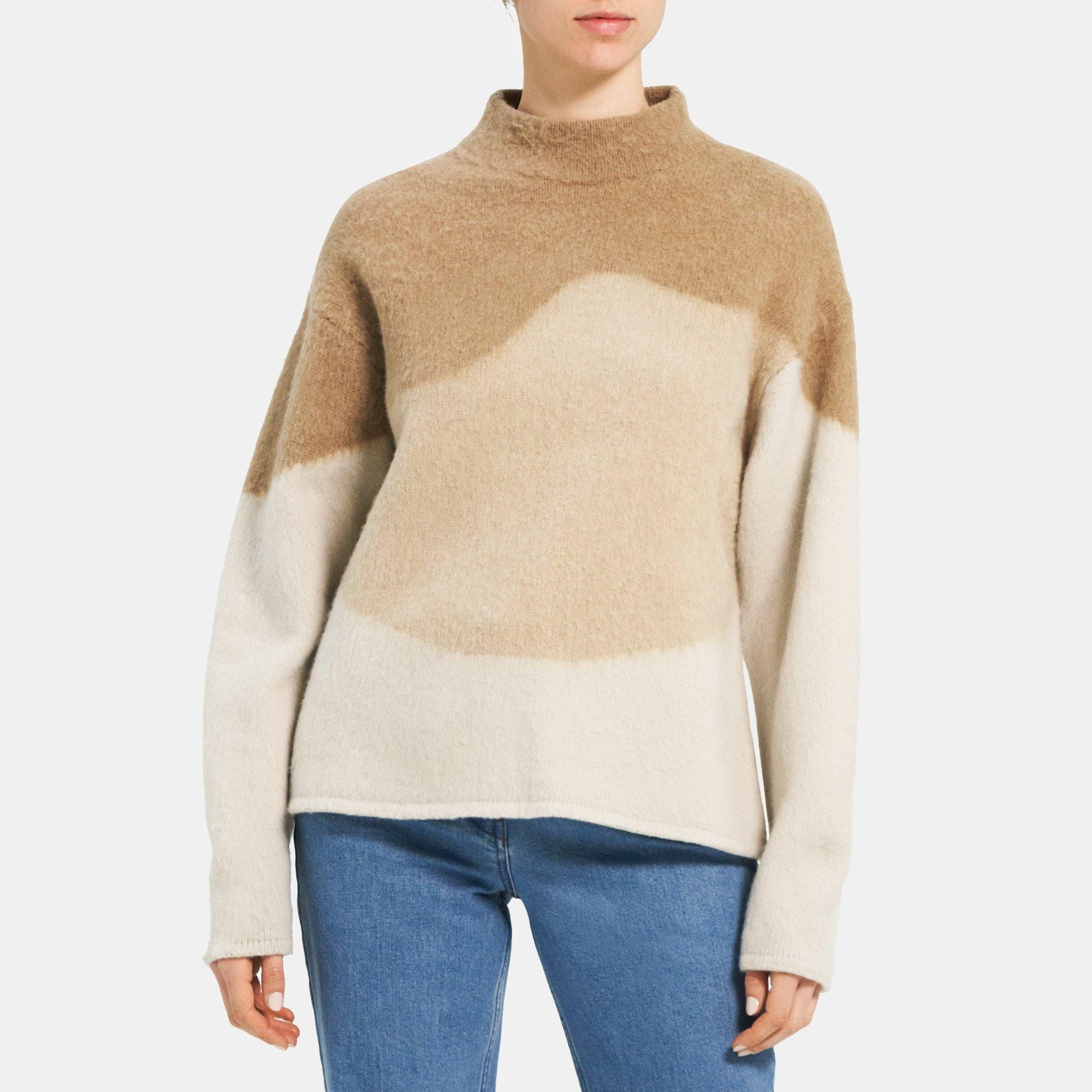 Oversized Intarsia Knit Sweater