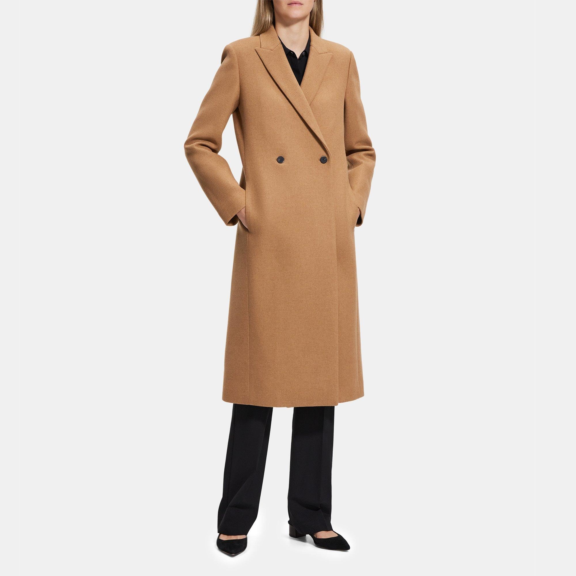 Theory camel wool clearance coat