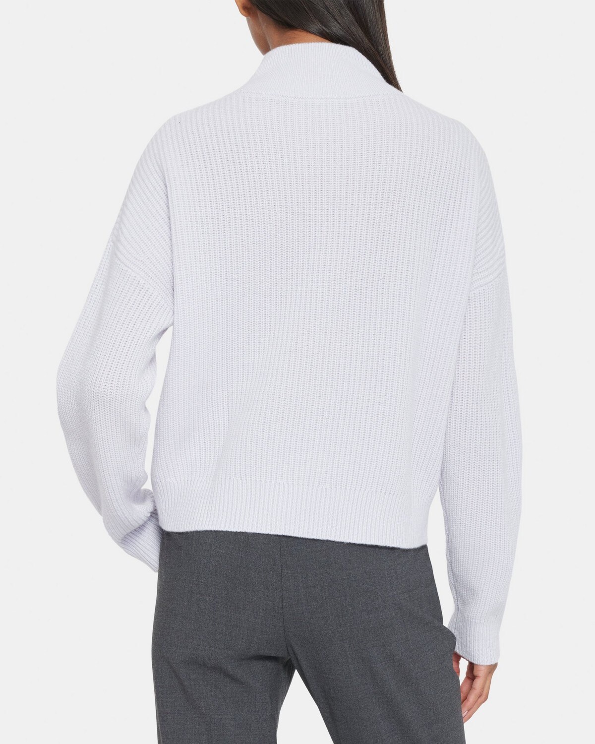 Half-Button Sweater in Wool-Cashmere