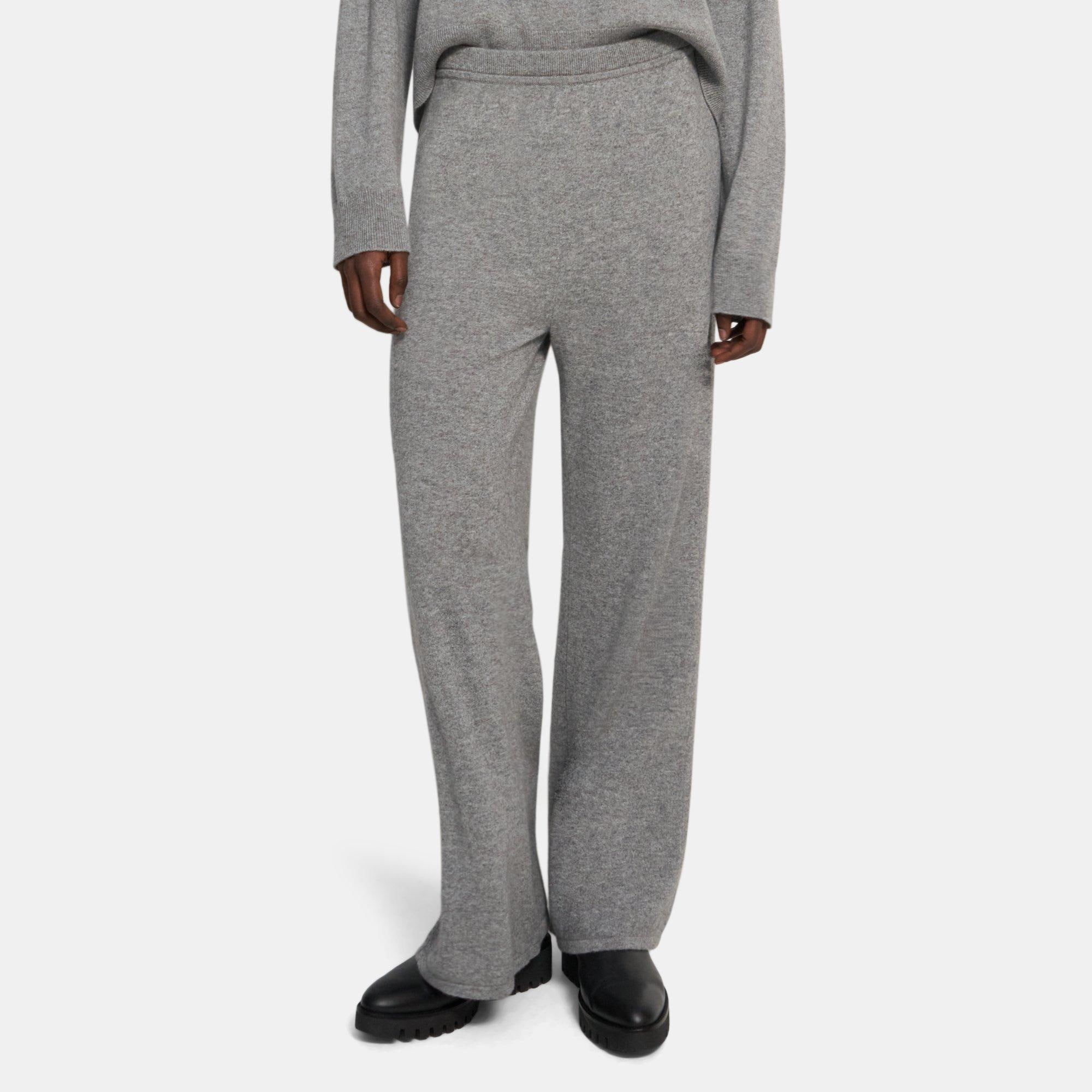 띠어리 Theory Flared Wide-Leg Pant in Cashmere,HUSKY