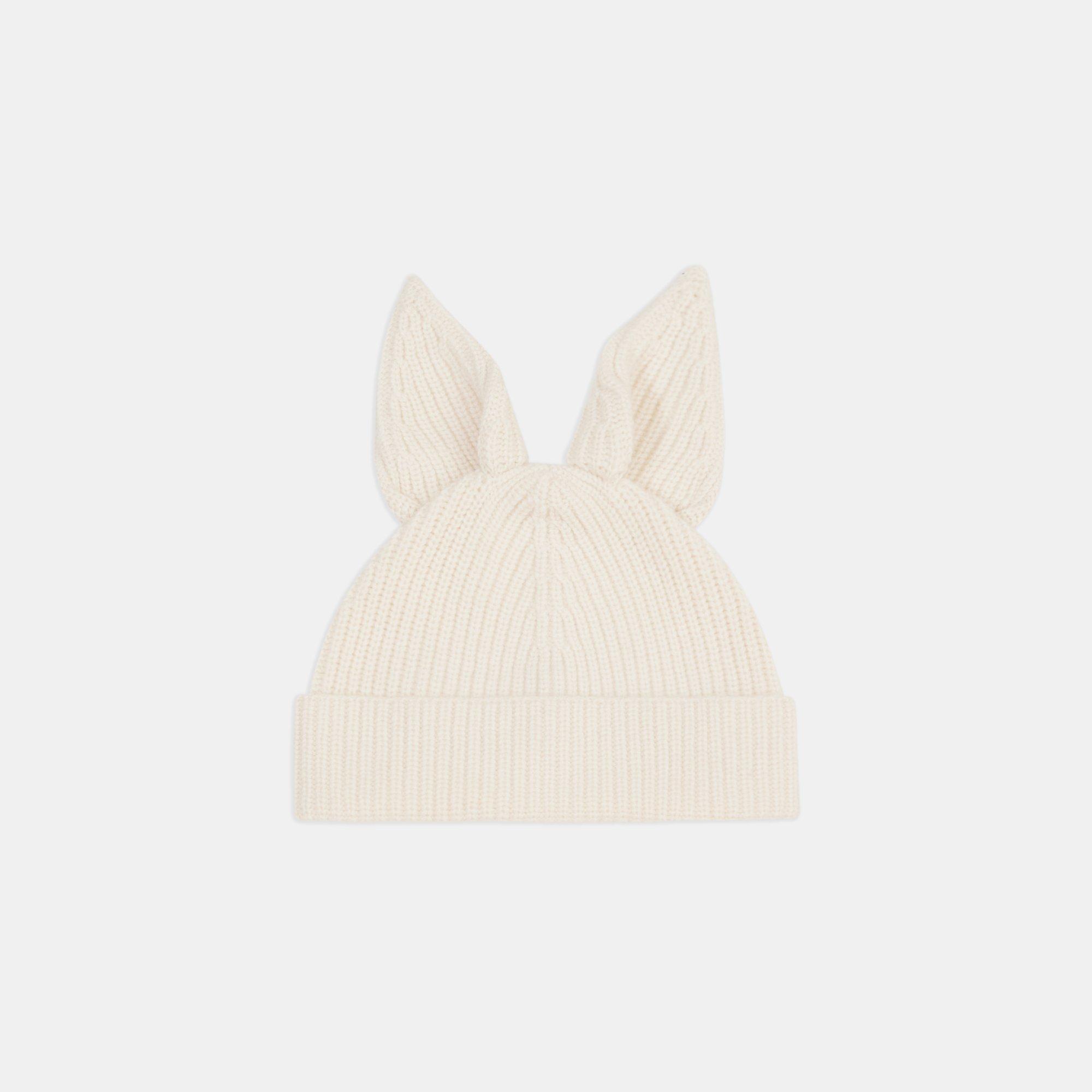 Ribbed Cashmere Bunny Beanie Theory Outlet