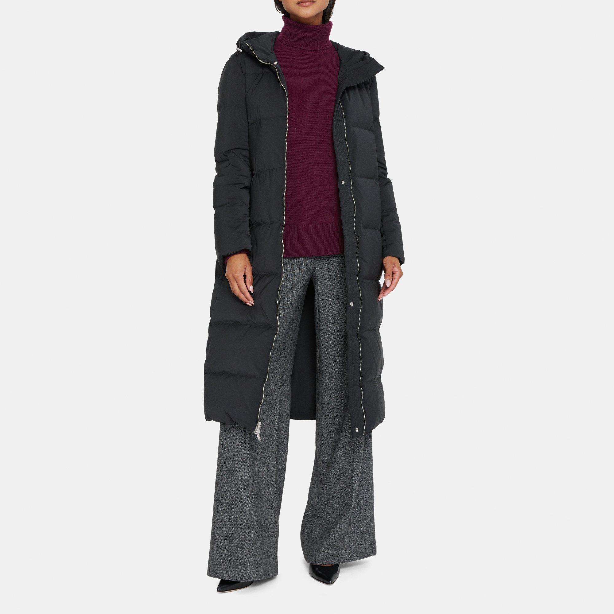 Theory hooded puffer coat sale