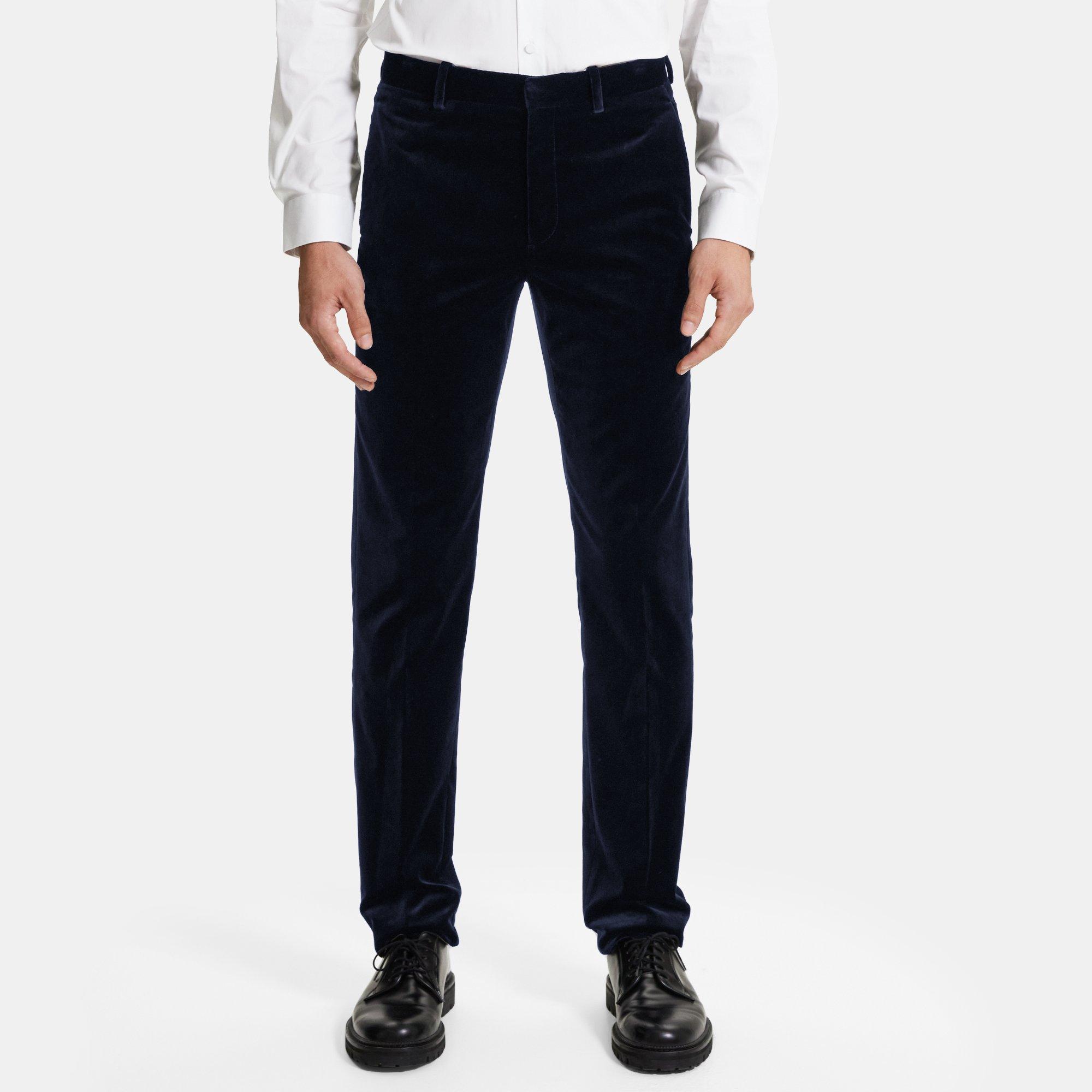 띠어리 Theory Slim Pant in Stretch Velvet,BALTIC