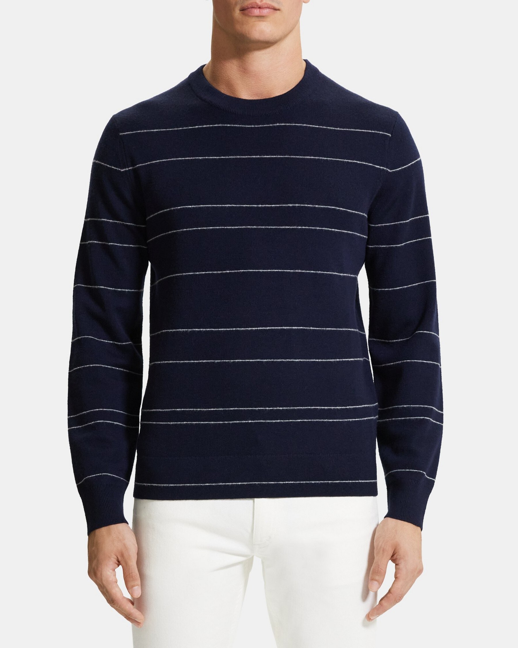 띠어리 Theory Striped Sweater in Merino Wool,BALTIC MULTI