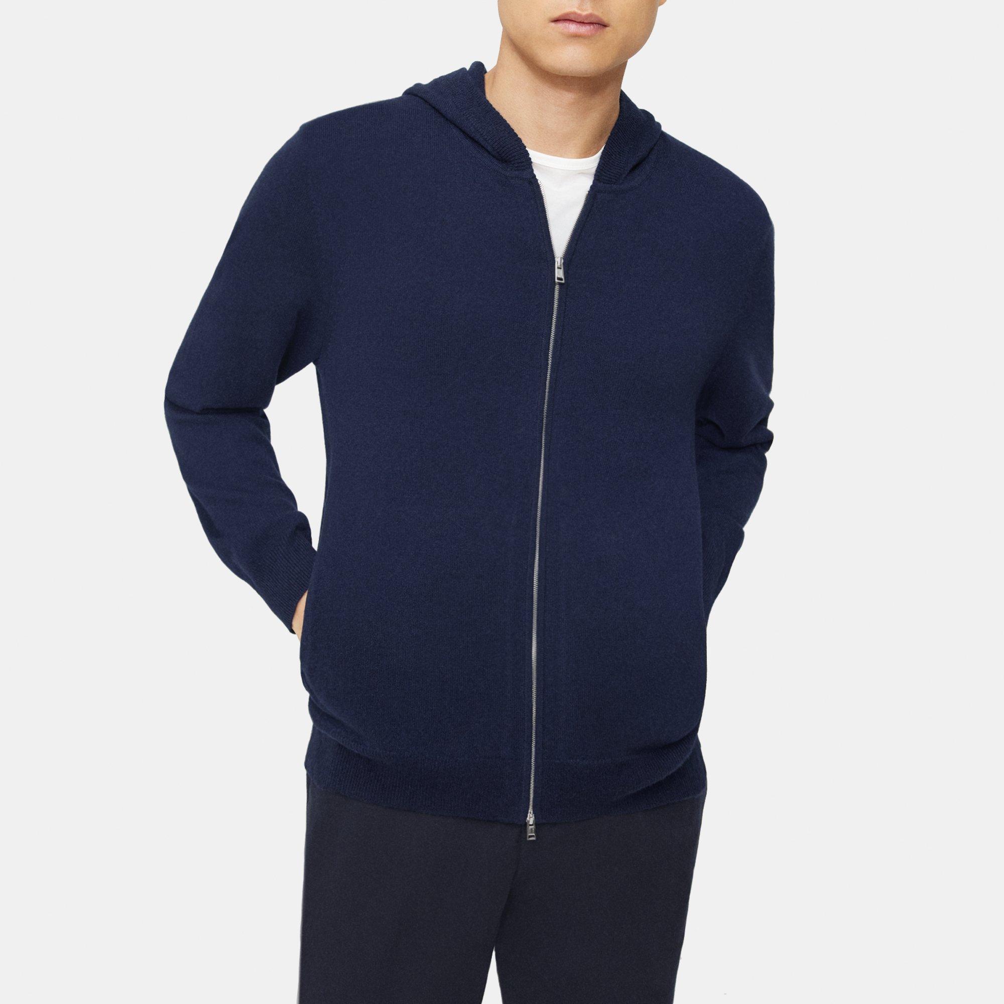 Theory Full-Zip Hoodie in Cashmere