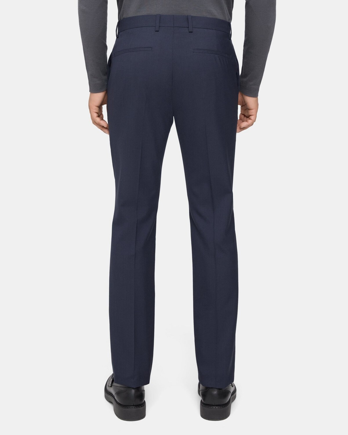 Slim-Fit Suit Pant in Houndstooth Wool Blend