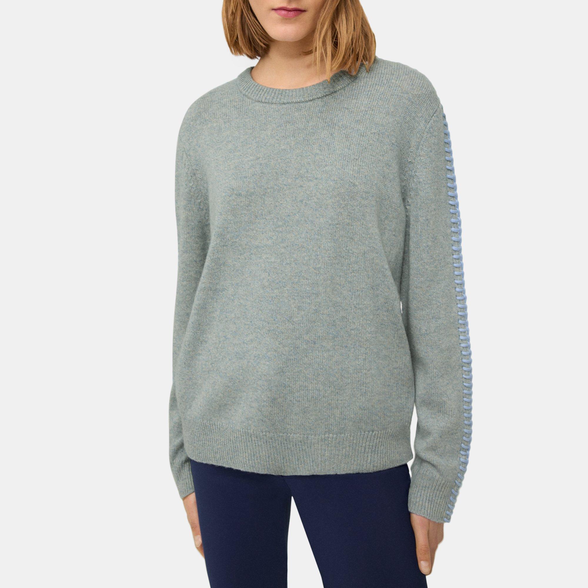 Scholar Crew Neck Sweater - Bluestone - Bluestone / M