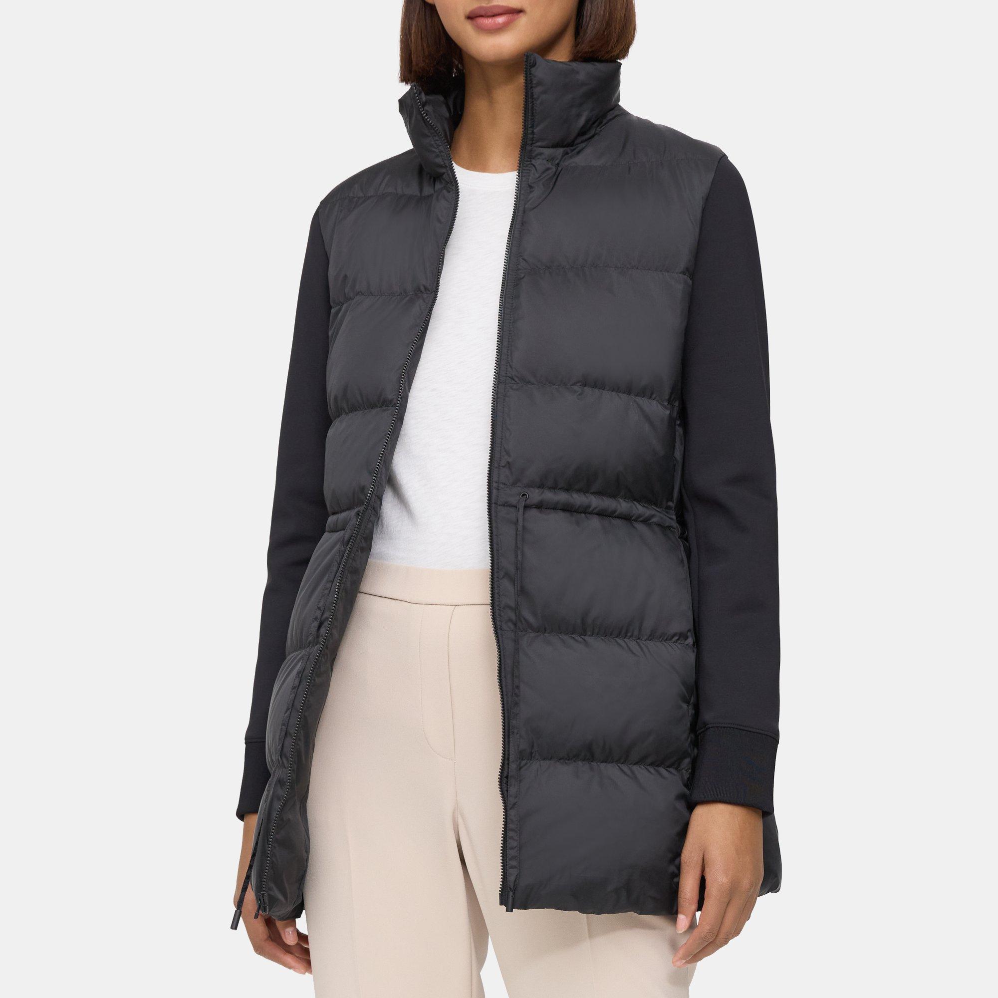 Poly Drawstring Puffer Jacket Theory Outlet