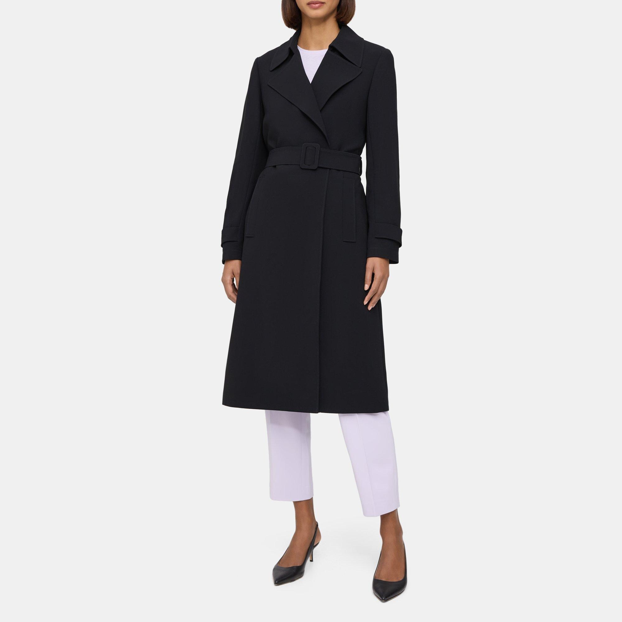 Theory simple deals trench coat