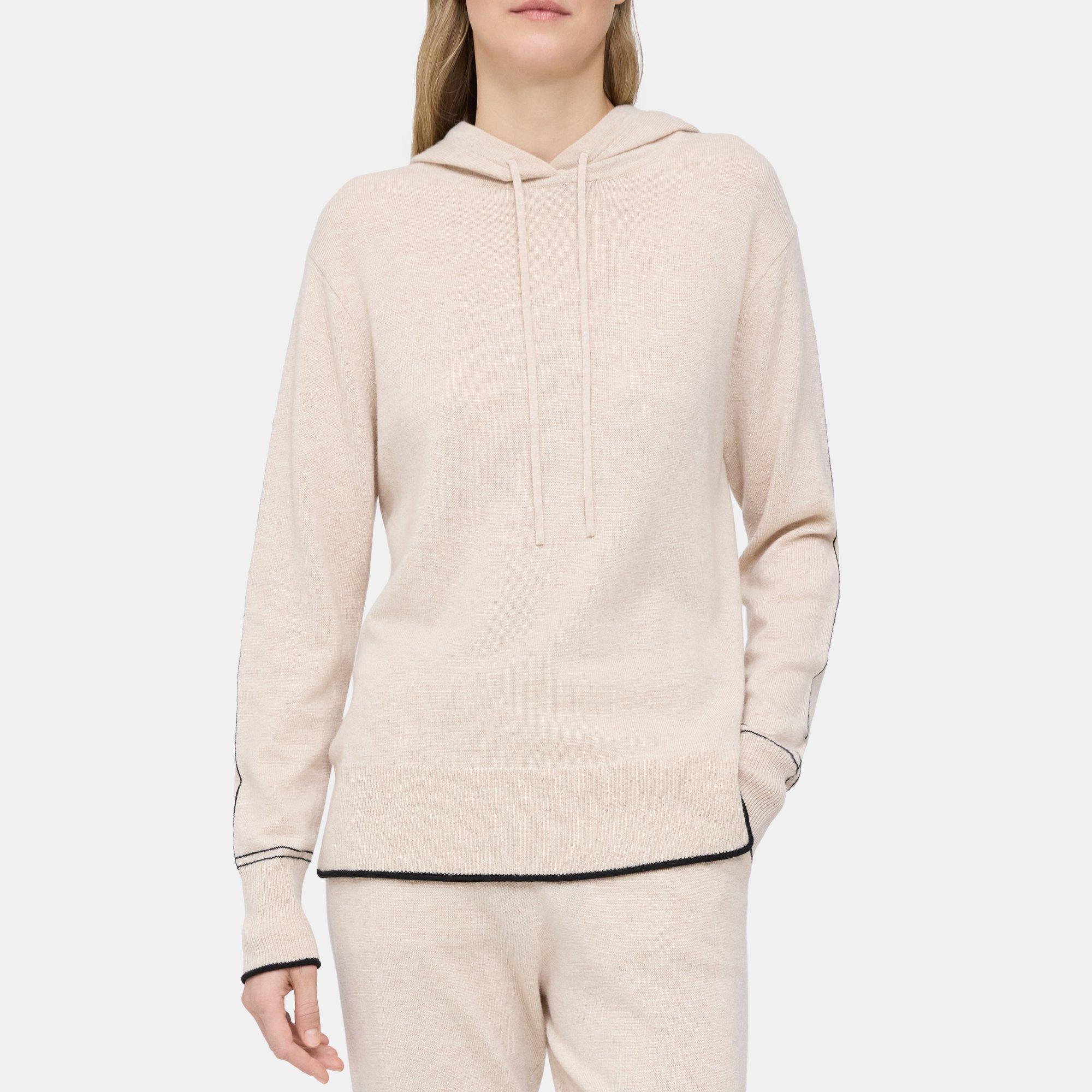 Wool-Cashmere Slit Hoodie | Theory Outlet