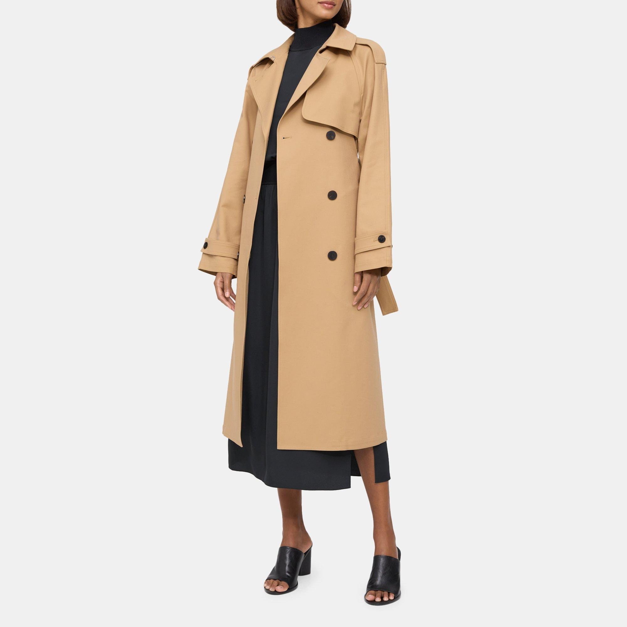 Theory staple trench clearance coat