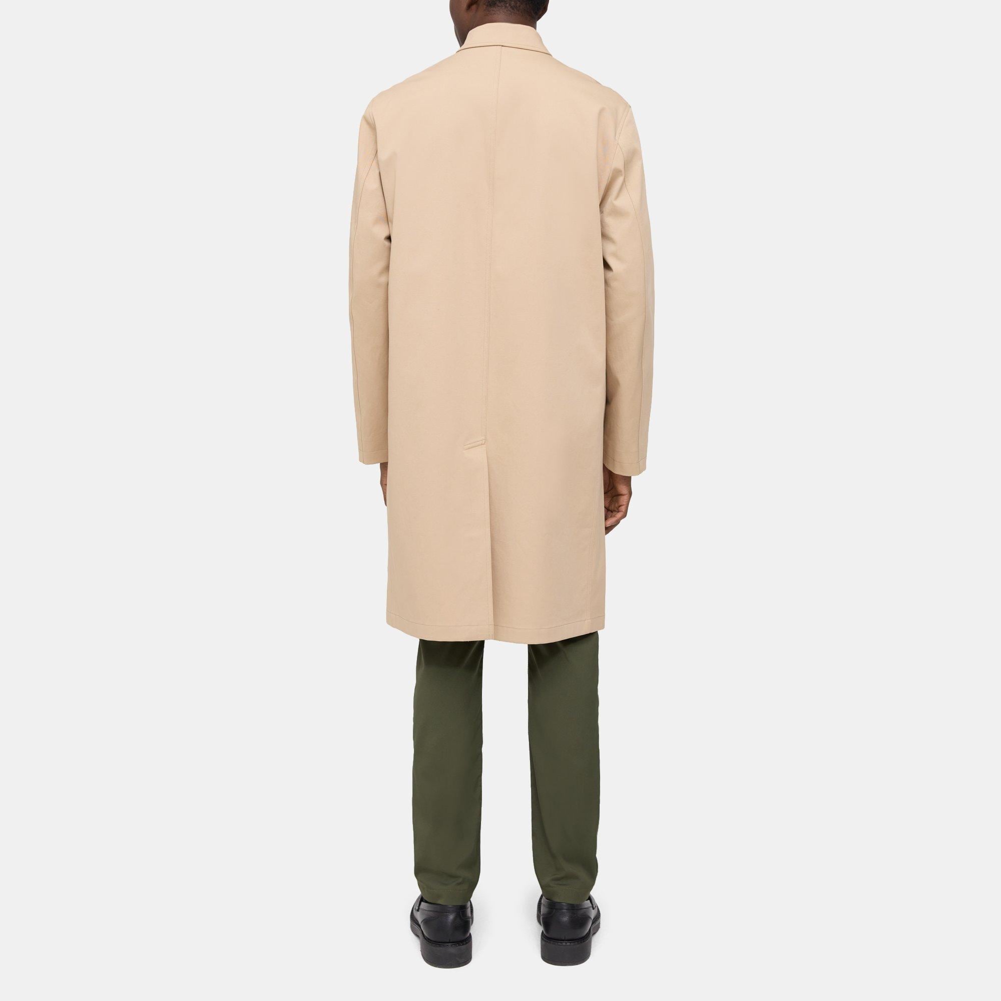 Stretch Cotton Caban Coat | Theory Outlet