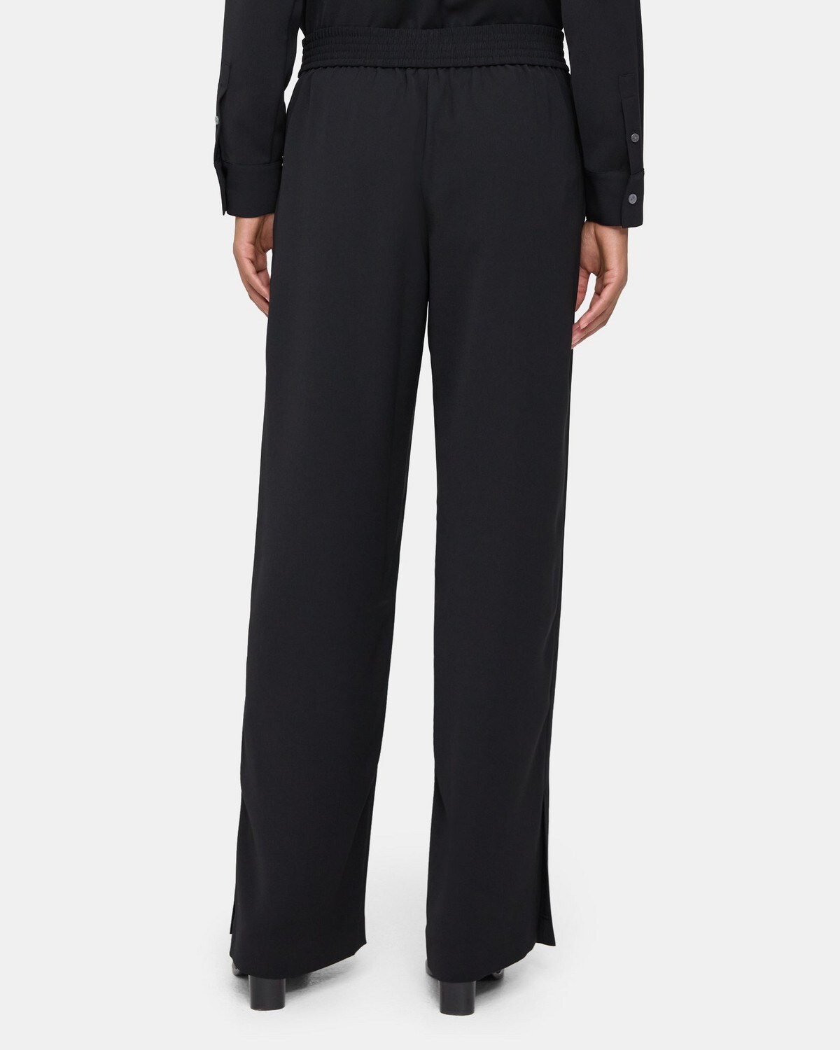 Straight Pull-On Pant in Twill Poly