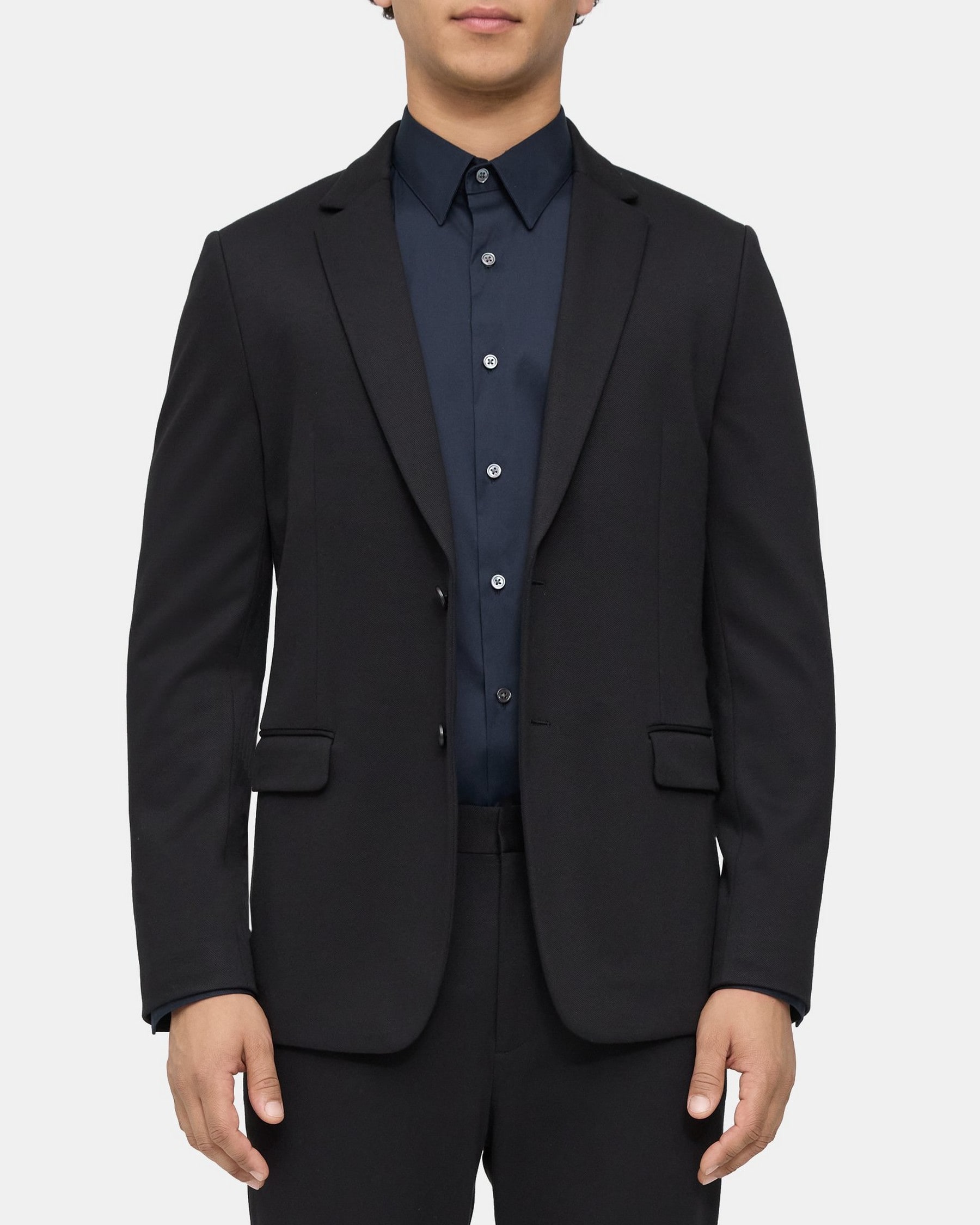 Theory Unstructured Suit Jacket in Ponte Twill