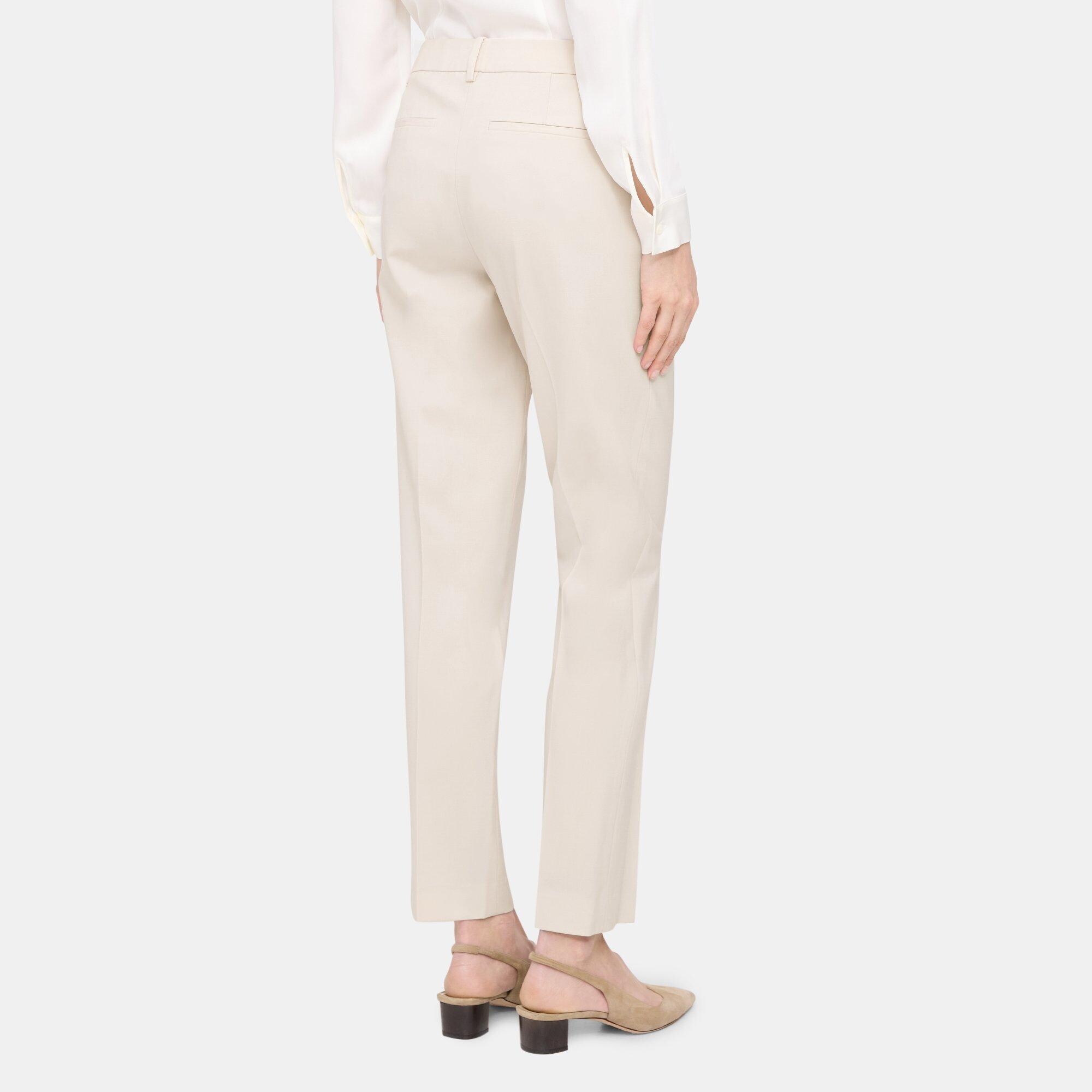 Straight-Fit Washable Wool Hidden Extension Dress Pants – Online Warehouse  Sale