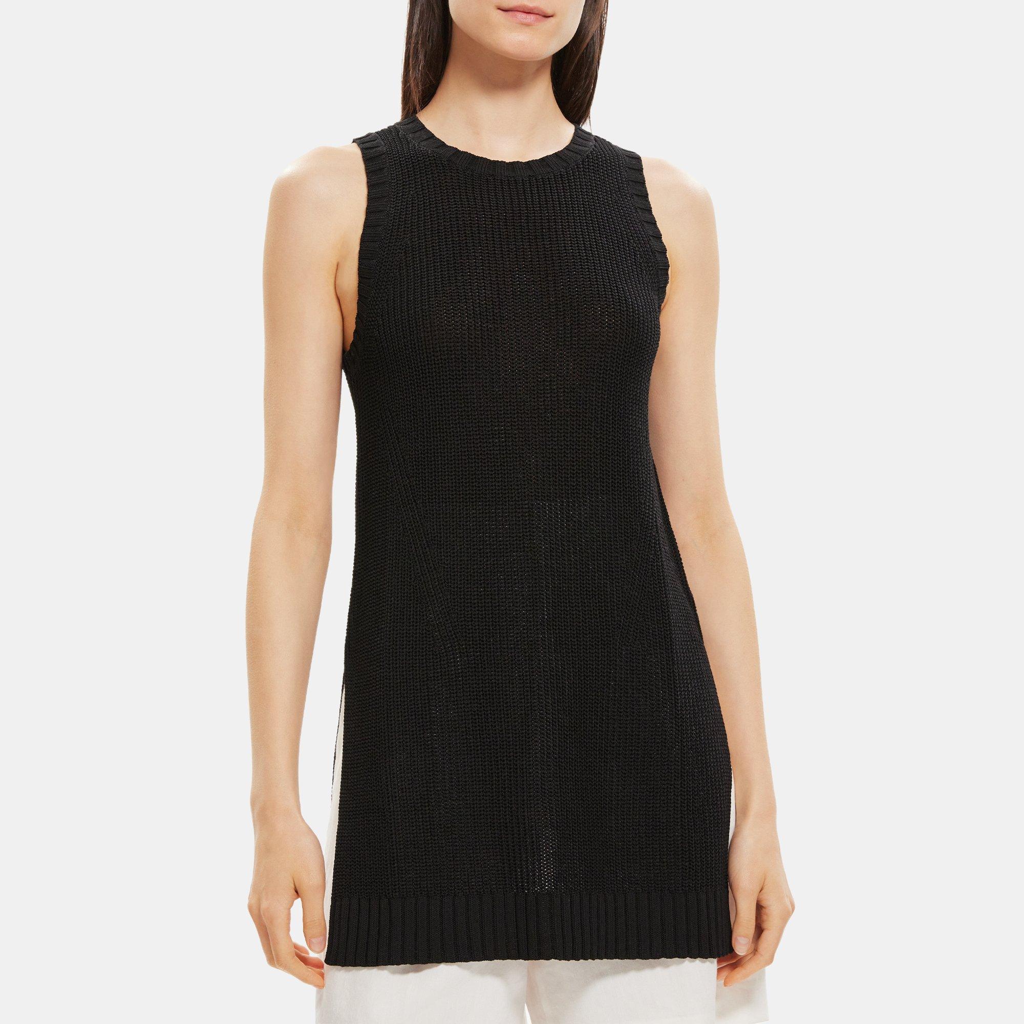 Theory Cut-Out Tunic in Cotton