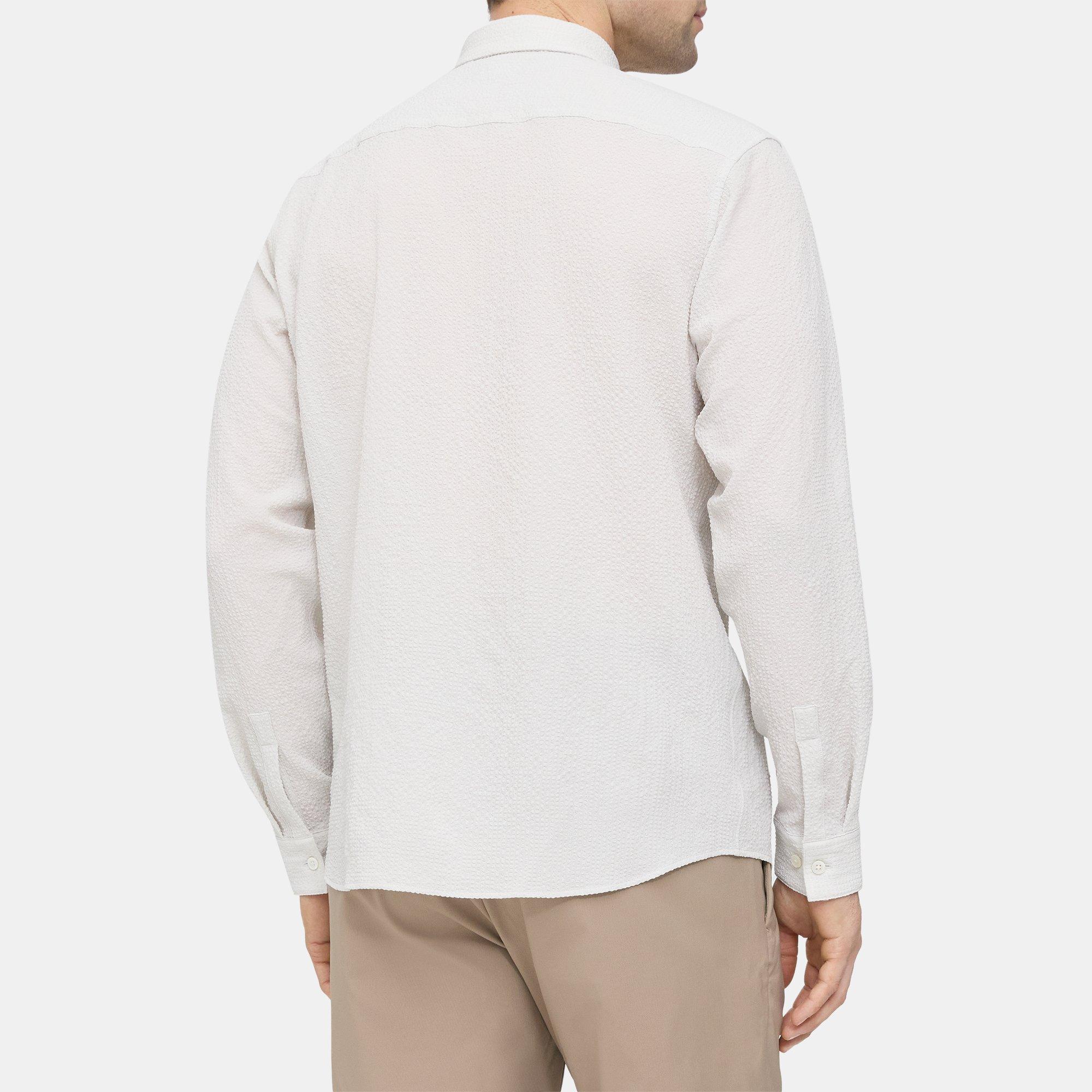 Seersucker Camp Shirt | Theory