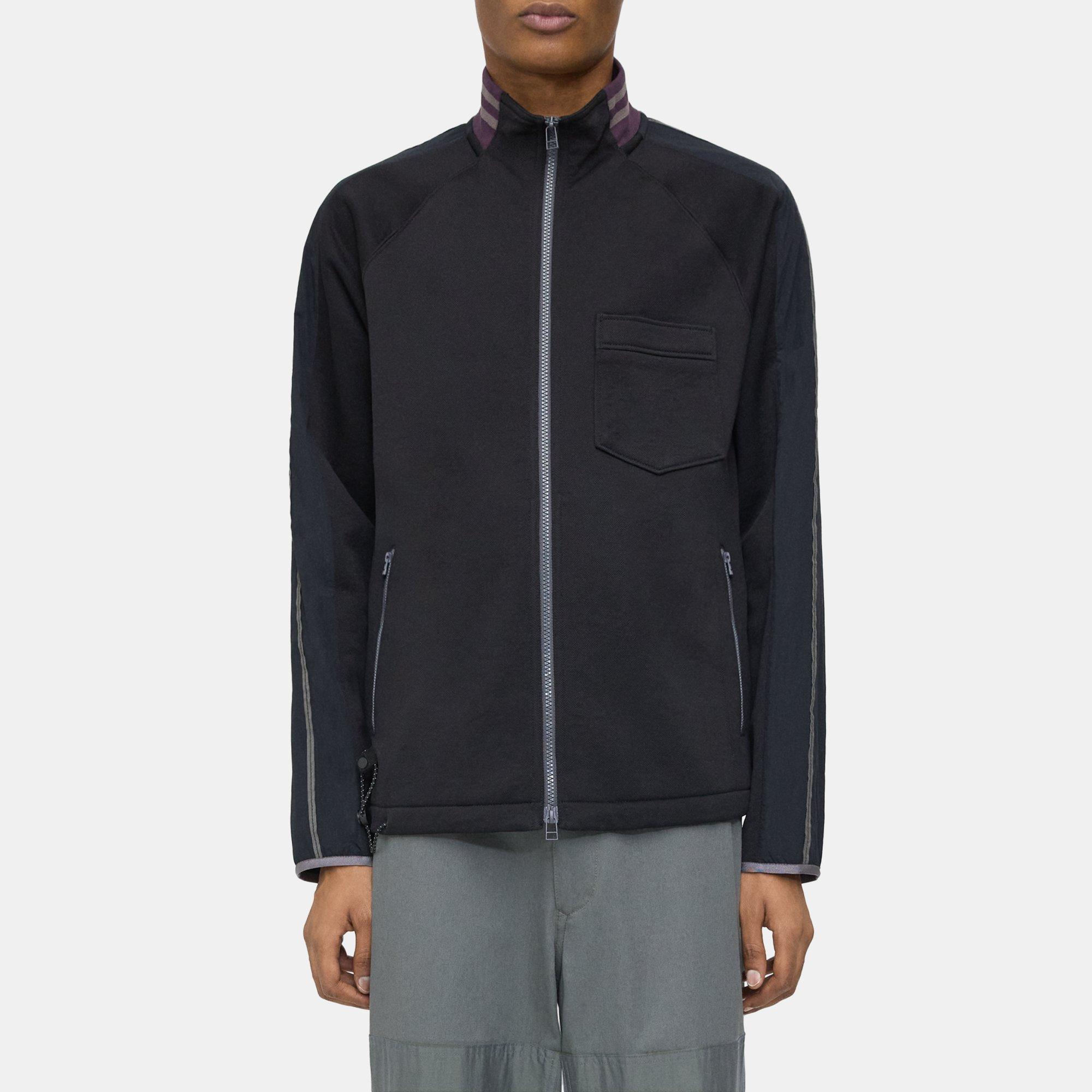 Theory Track Jacket in Textured Knit