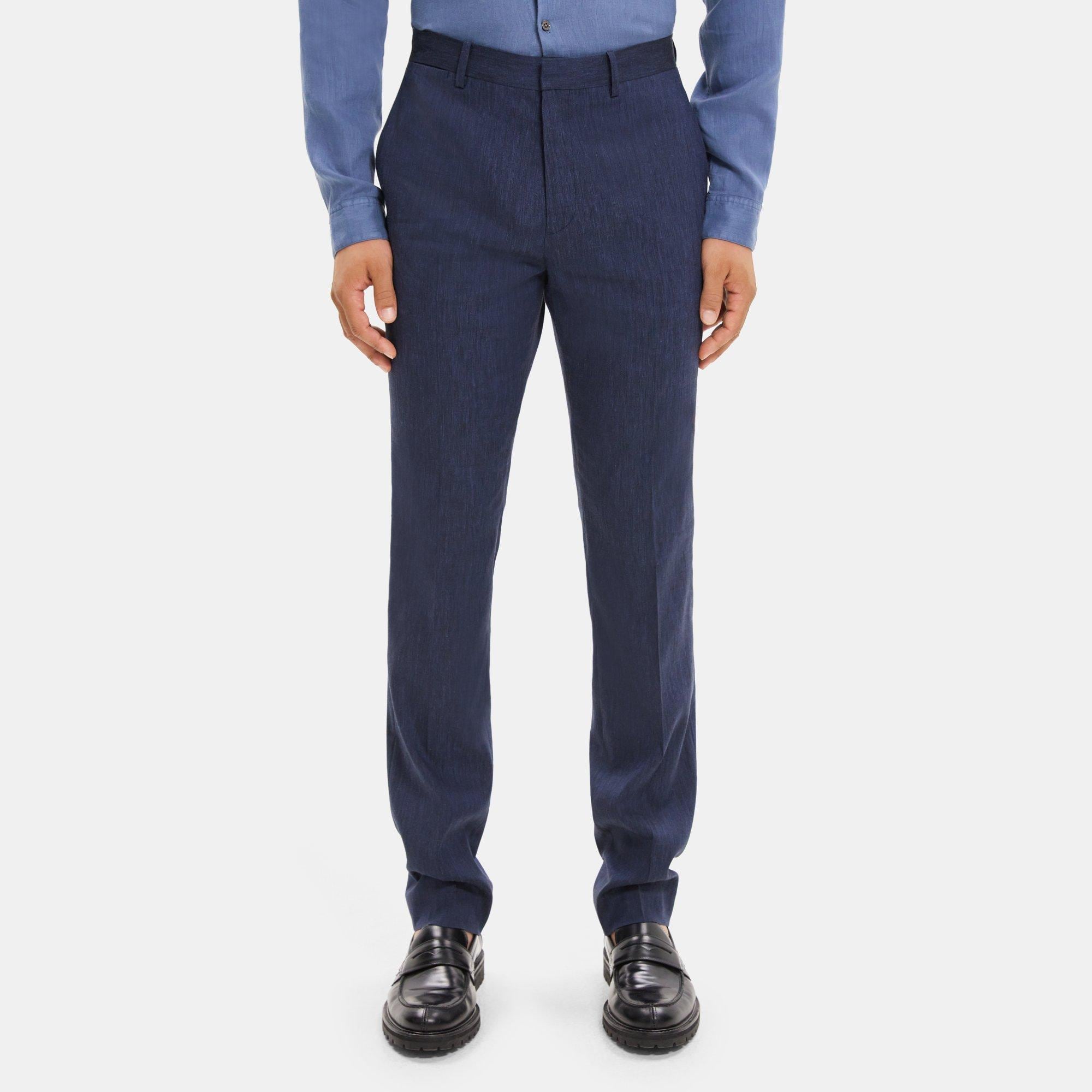 Theory Slim-Fit Suit Pant in Linen-Blend