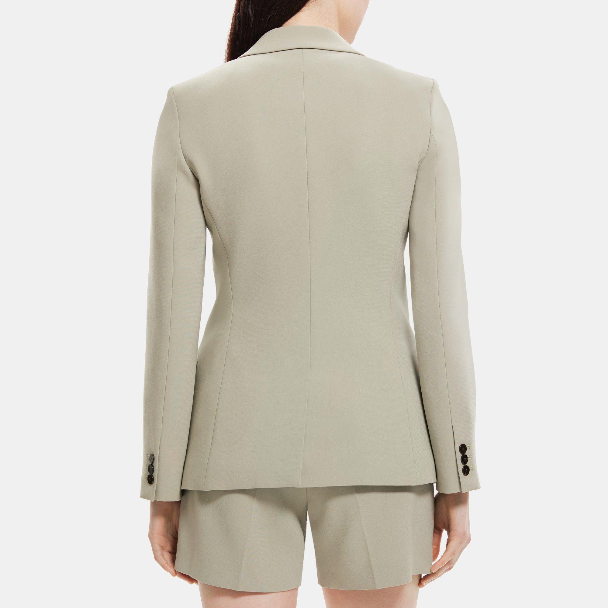 Theory Women's Crepe Staple Blazer, Geranium at  Women's Clothing  store