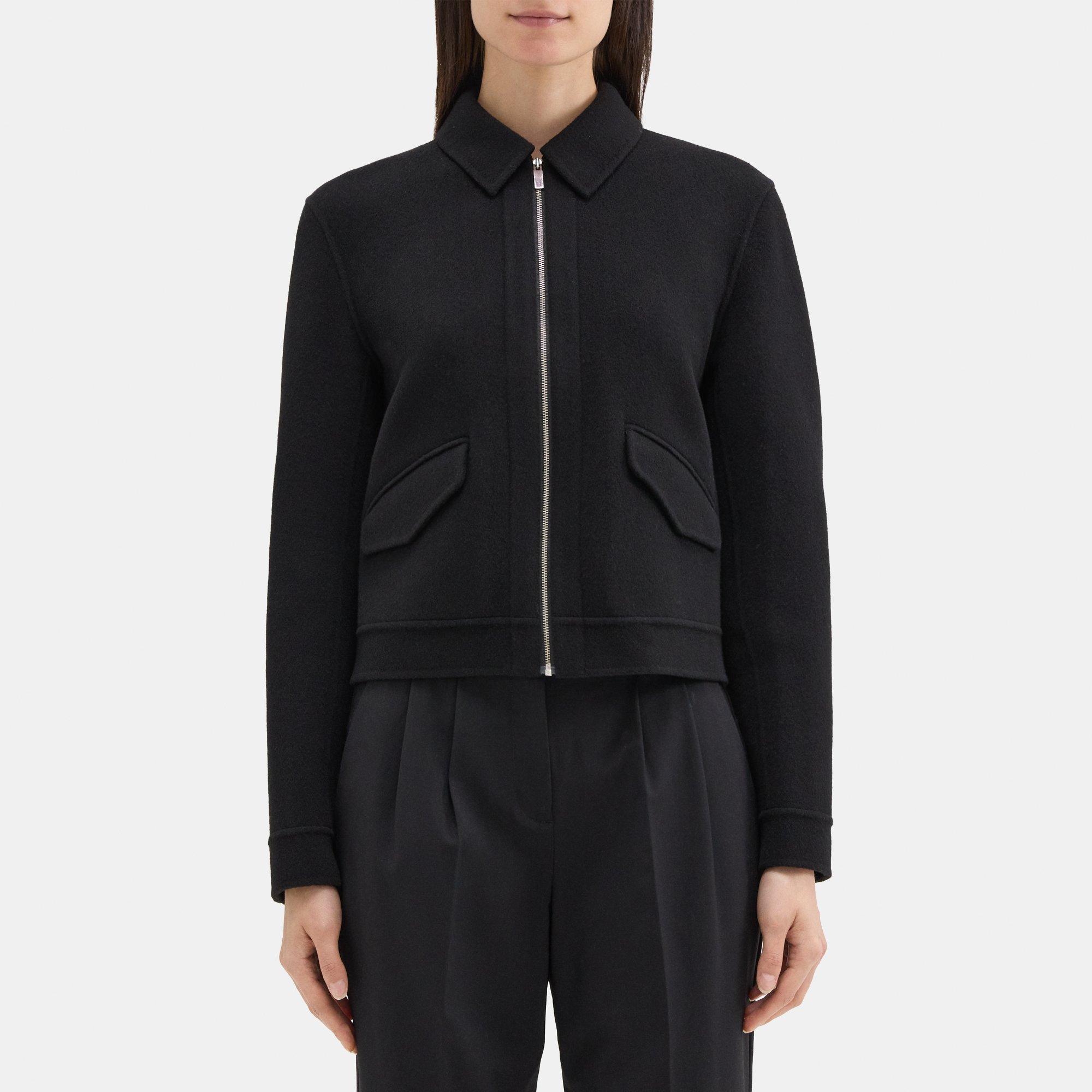 Wearever Double-Face Jersey Contrast-Trim Jacket