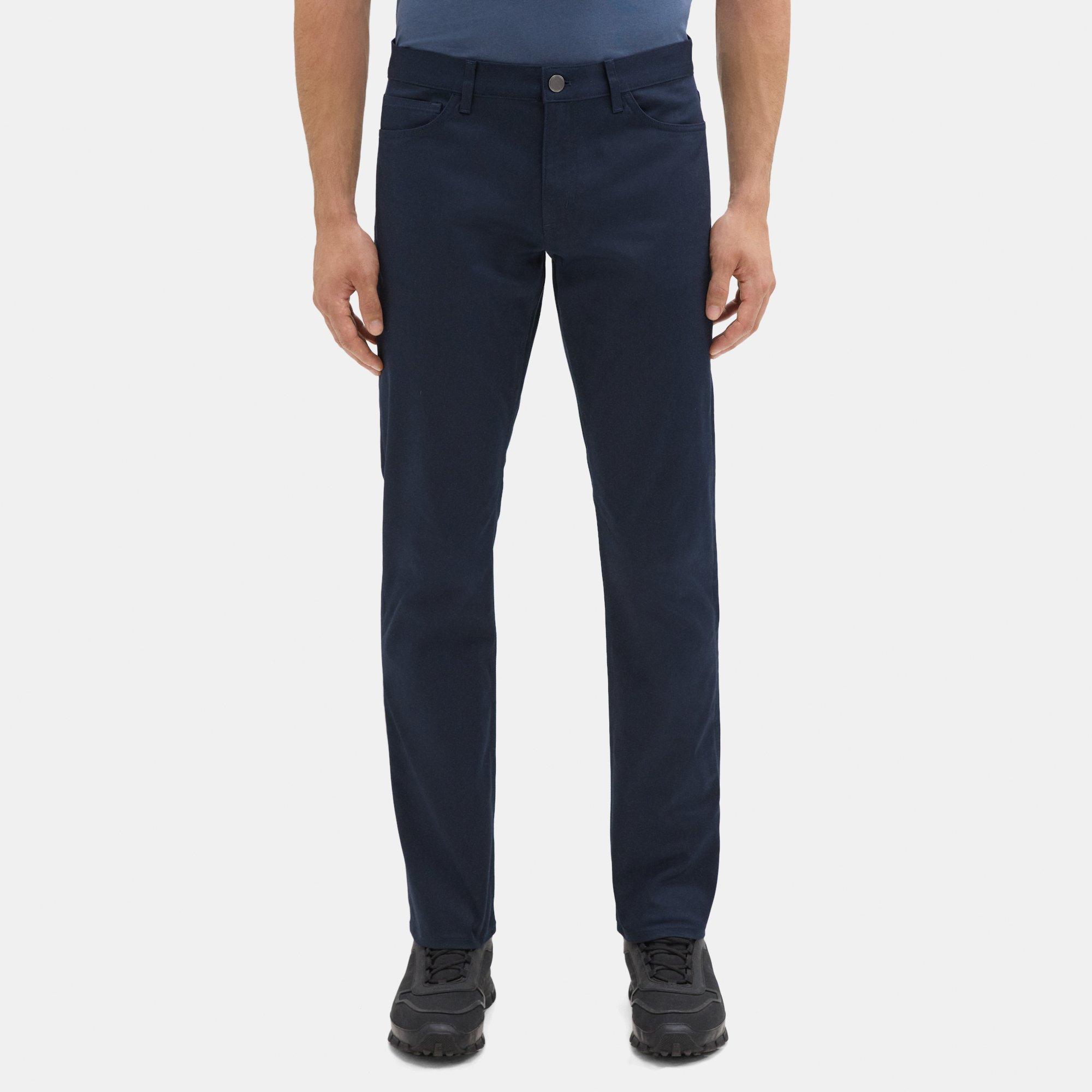 Stretch Cotton Twill Five-Pocket Pant | Theory Outlet