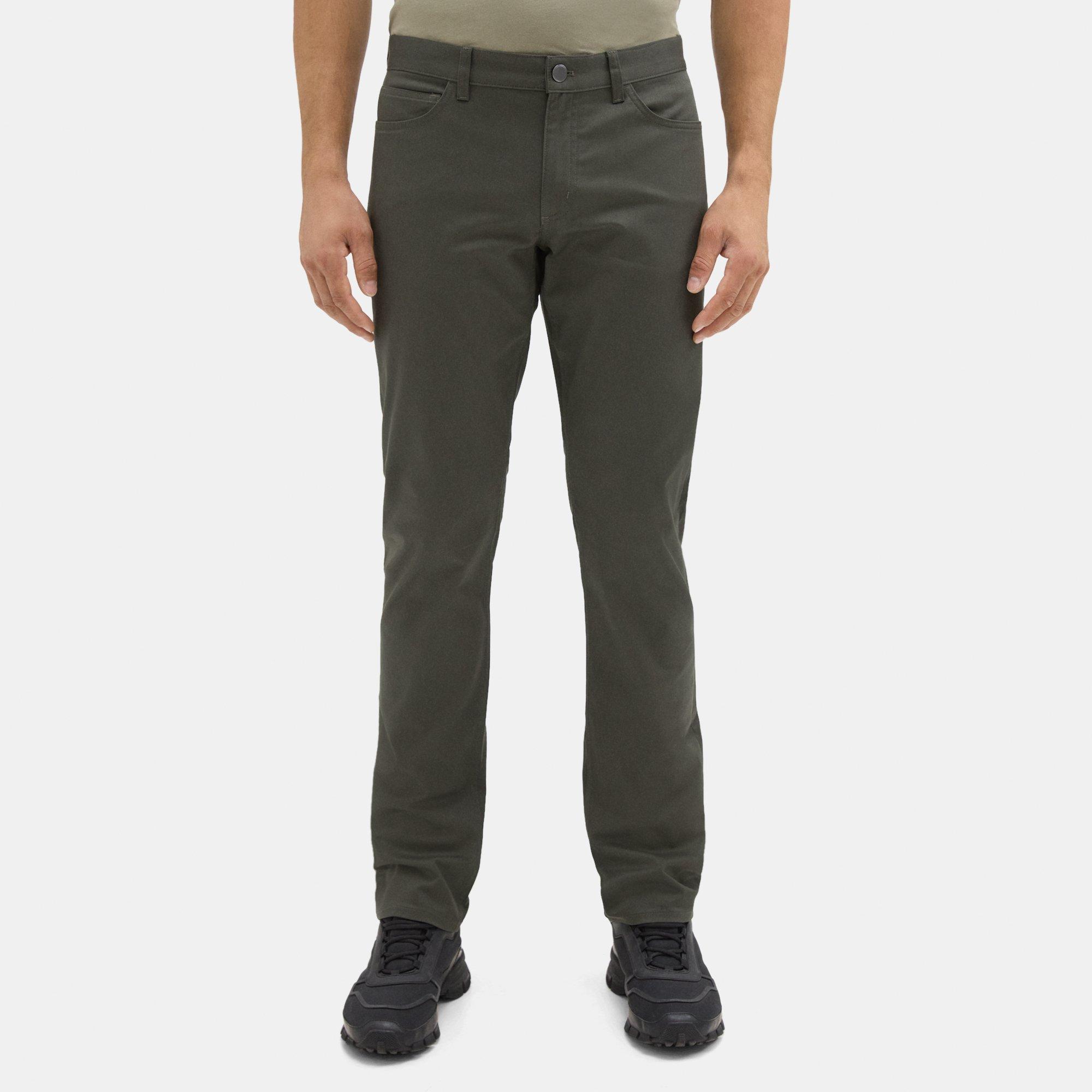 Five-Pocket Stretch Cotton Twill Pants