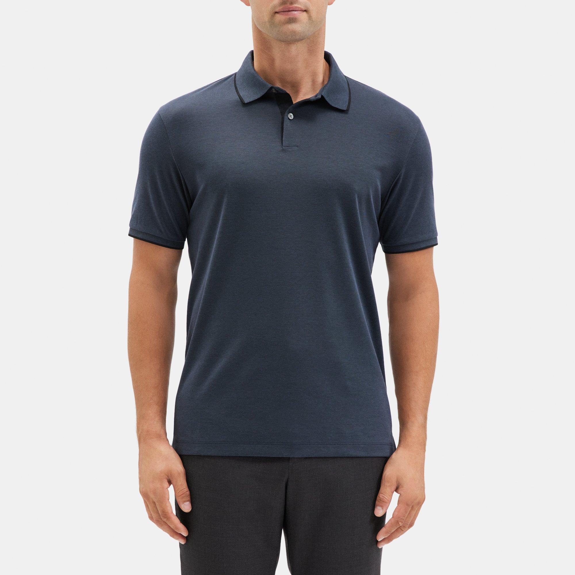 Cotton-Blend Piqué Standard Polo | Theory Outlet