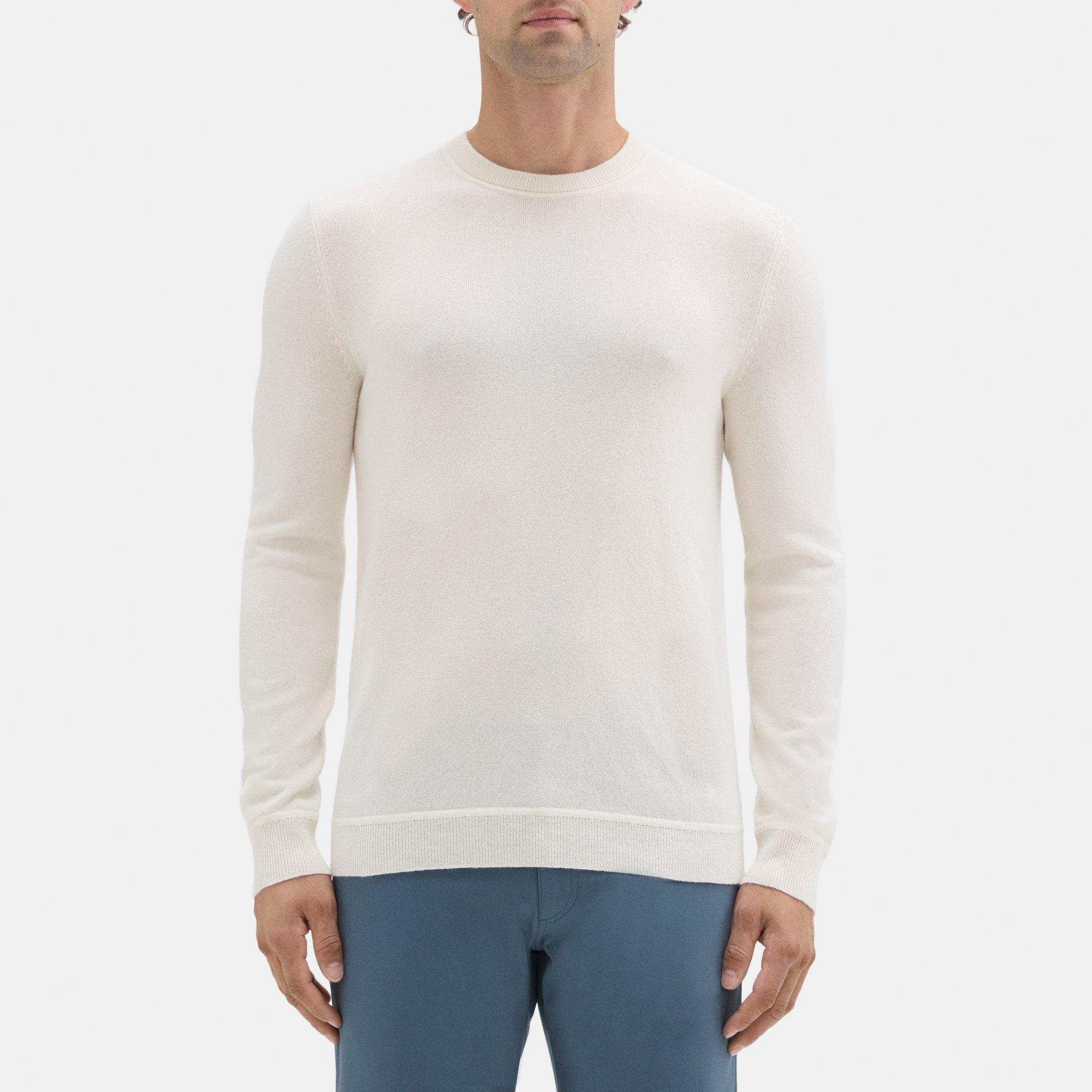 띠어리 Theory Crewneck Sweater in Cashmere,IVORY