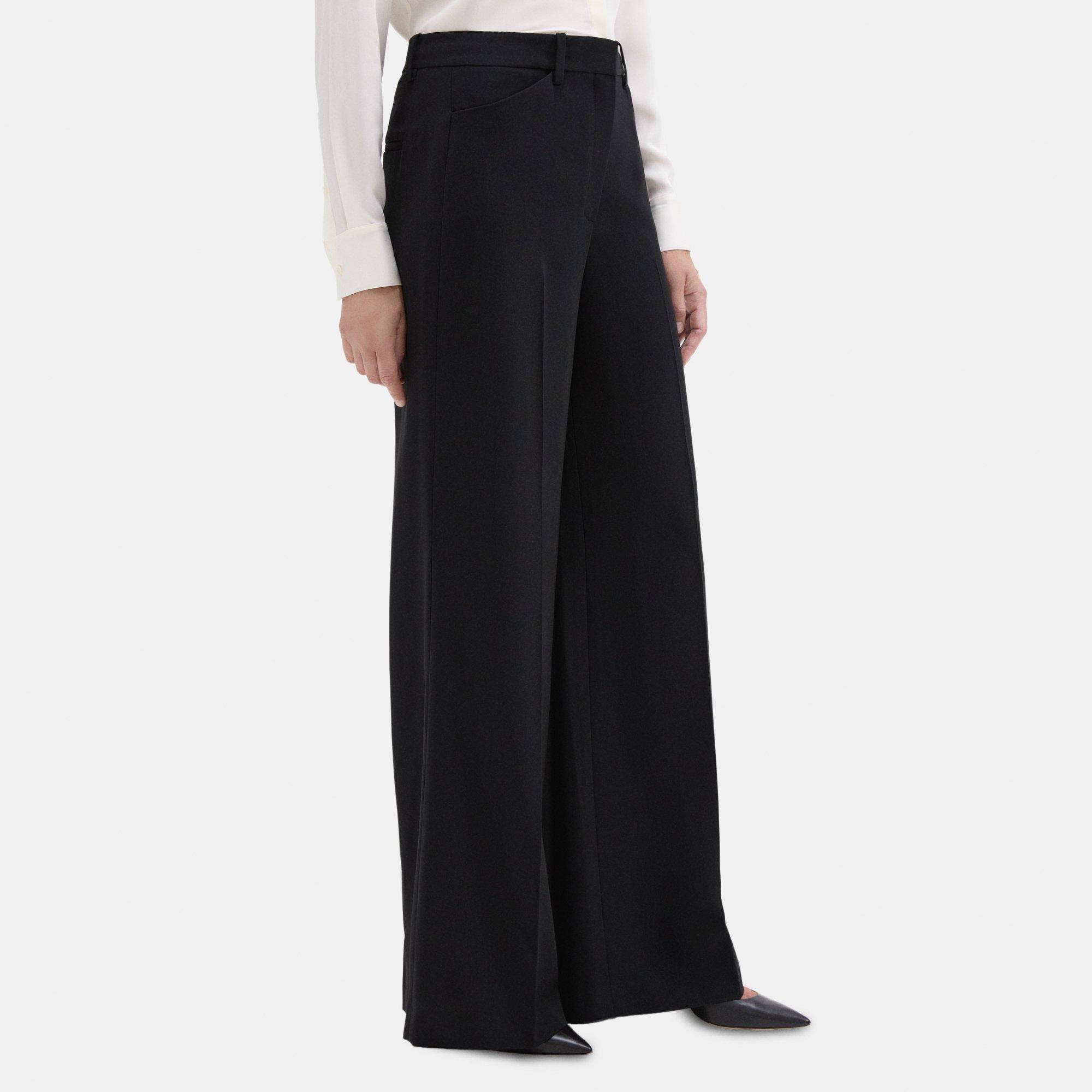 The Wide Leg Pant in Crepe