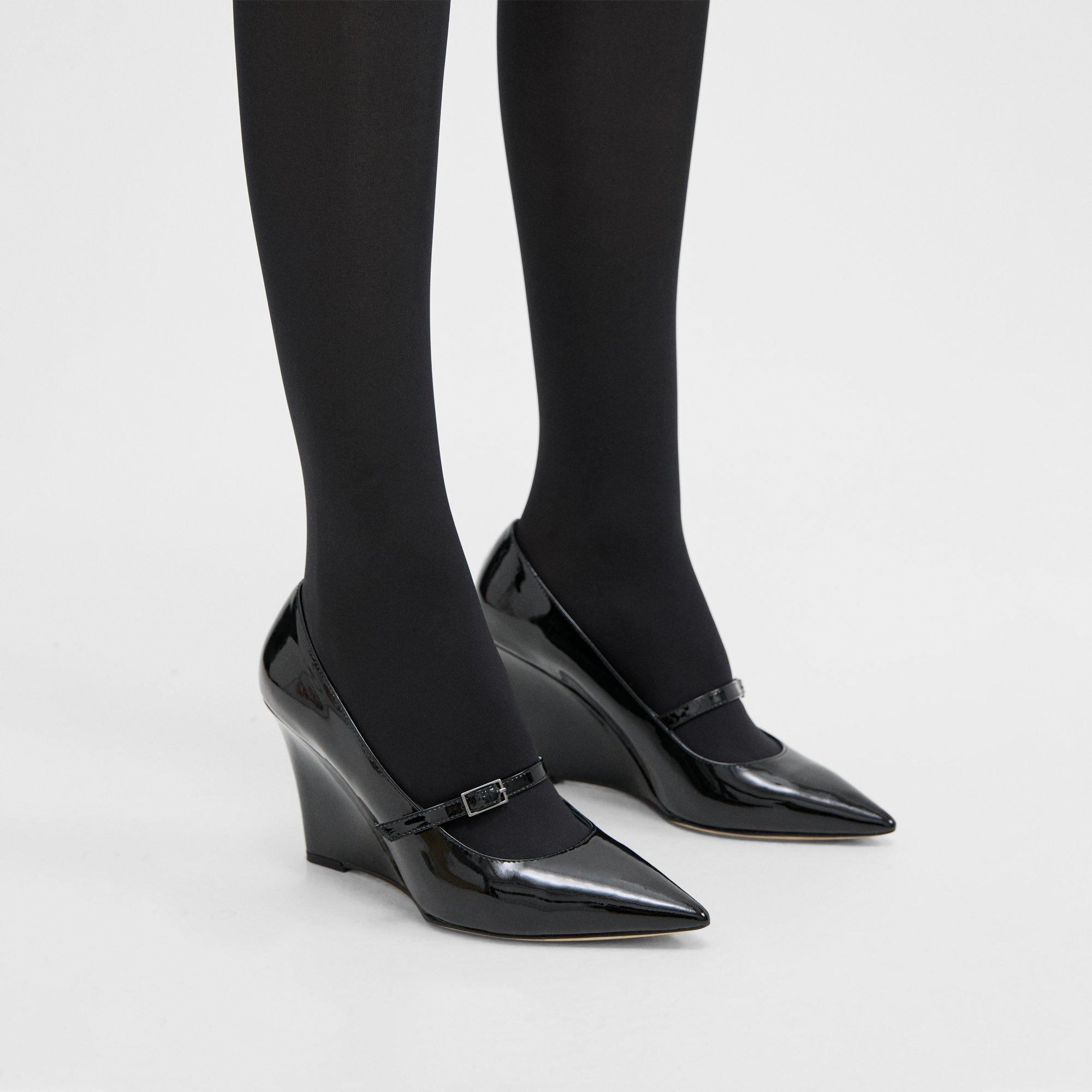 Patent leather wedge pumps sale