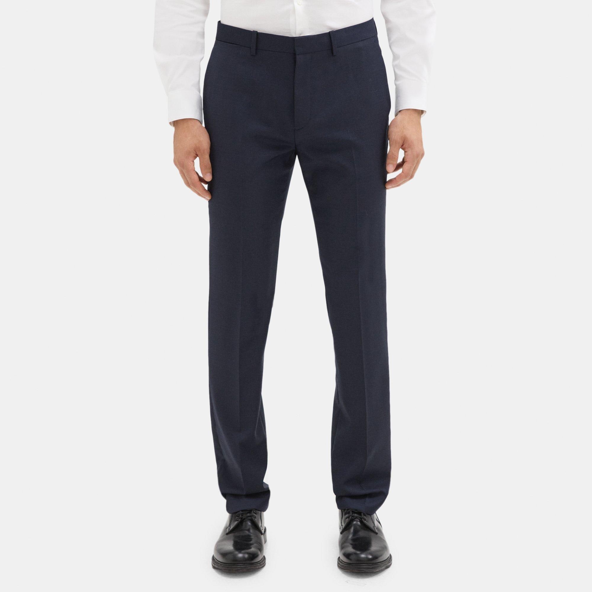 Theory Slim-Fit Suit Pant in Plaid Wool