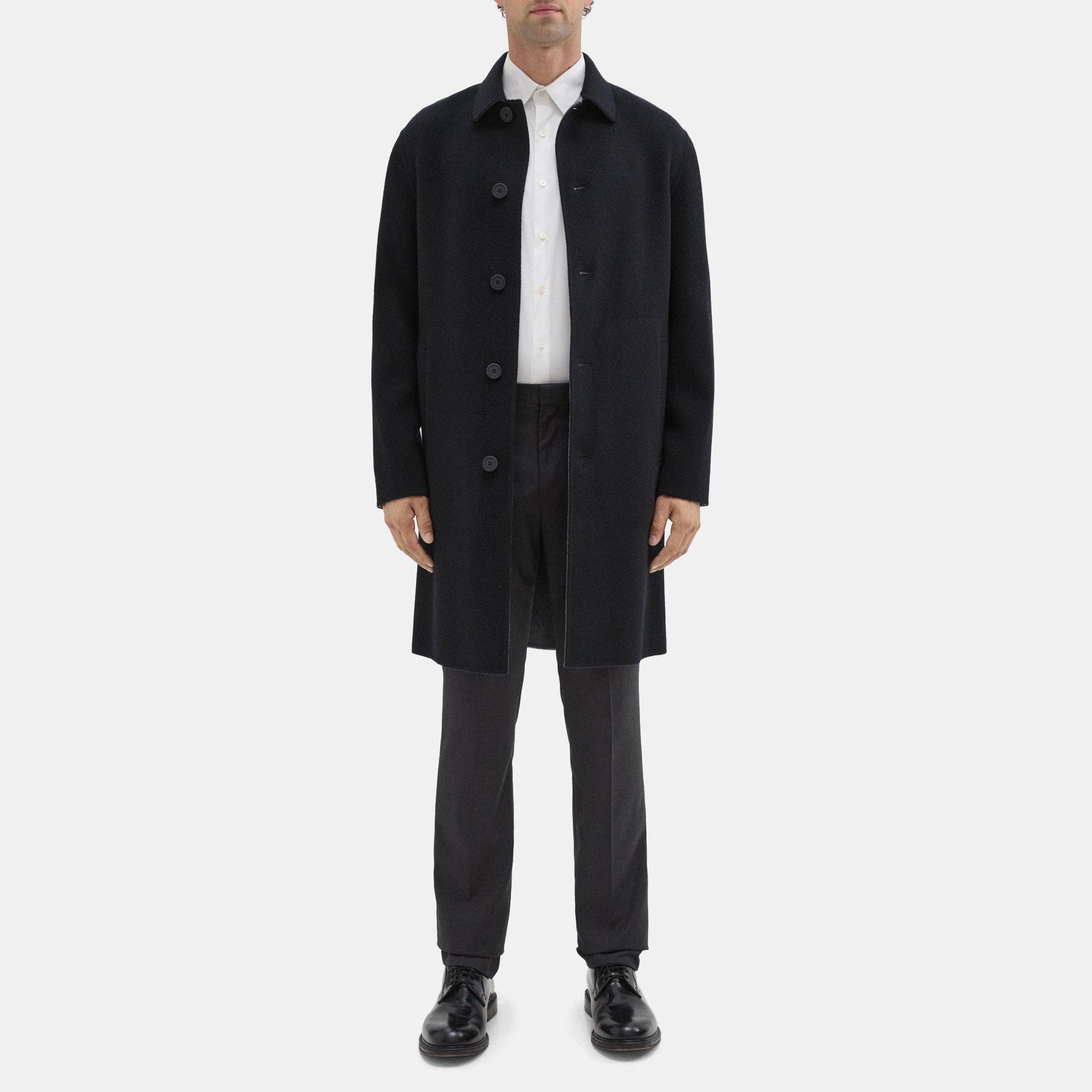 Double-Face Wool-Cashmere Car Coat | Theory Outlet