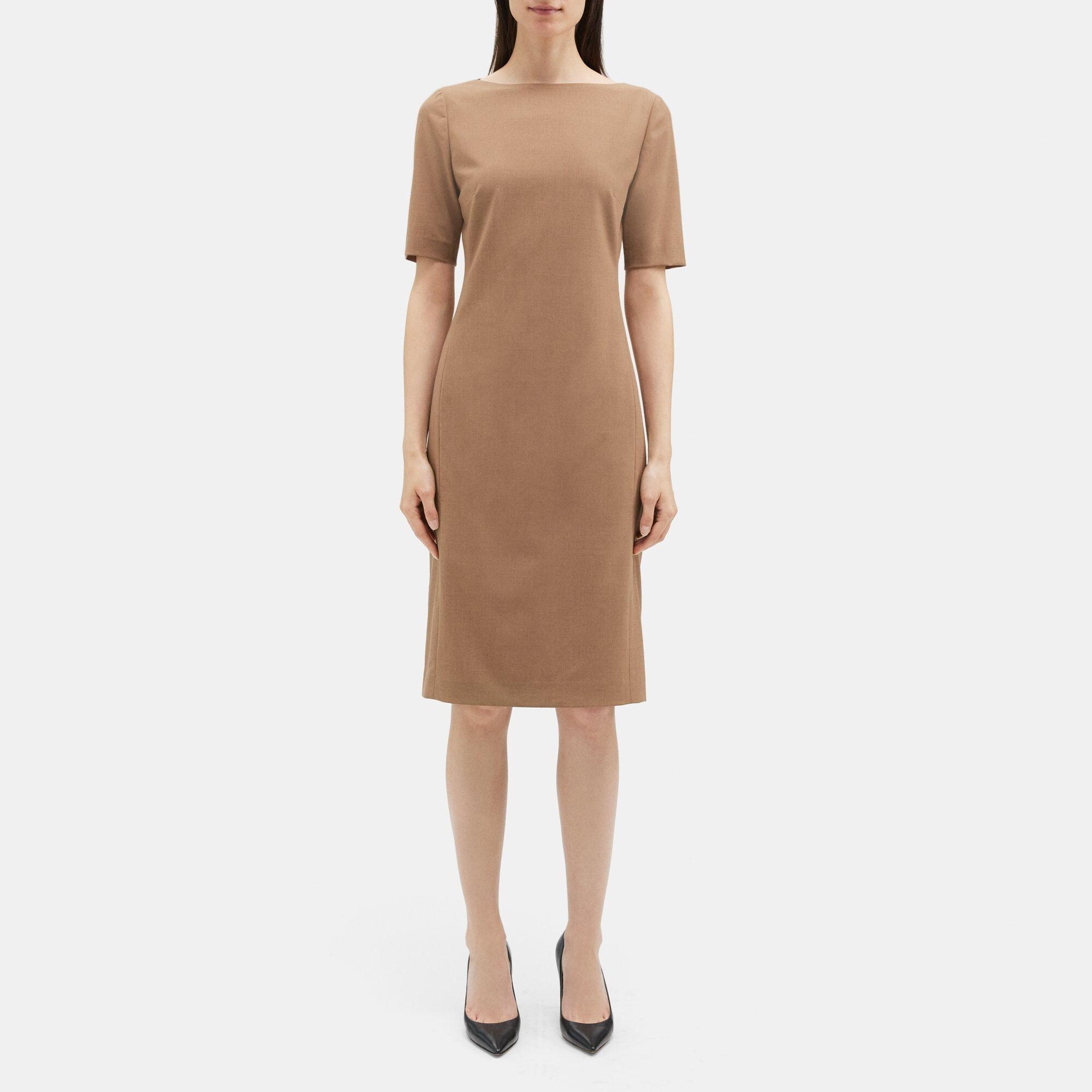 Theory Sheath Dress in Sevona Stretch Wool