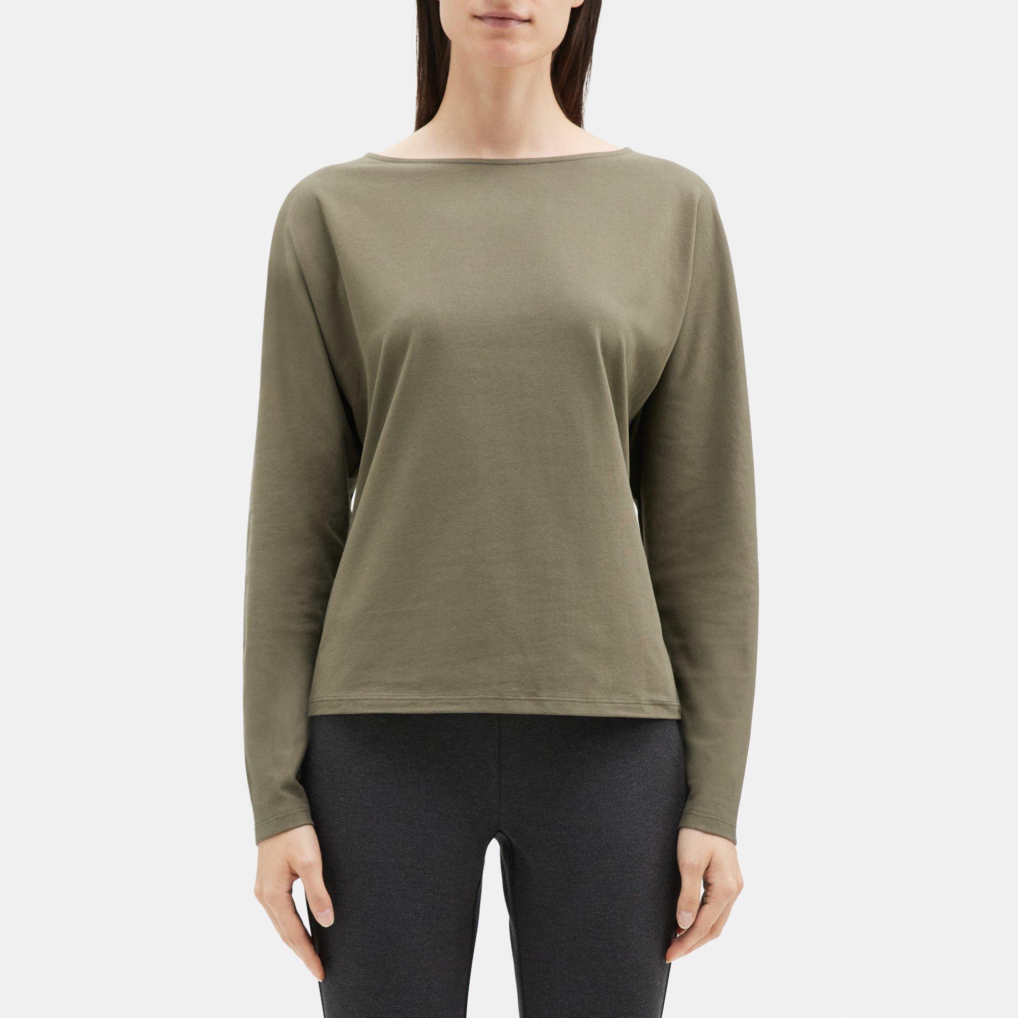 Pima Cotton Jersey Dolman Sleeve Tee | Theory Outlet