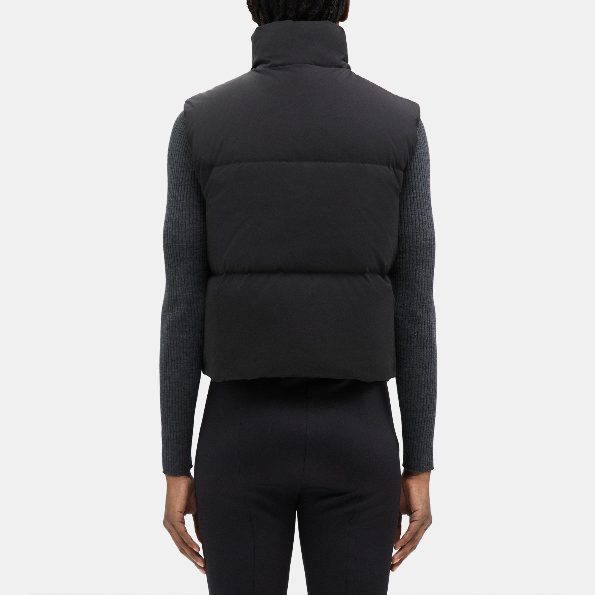 Tellie reversible Crop Puffer Vest [chocolate/stone] – Urban Escape