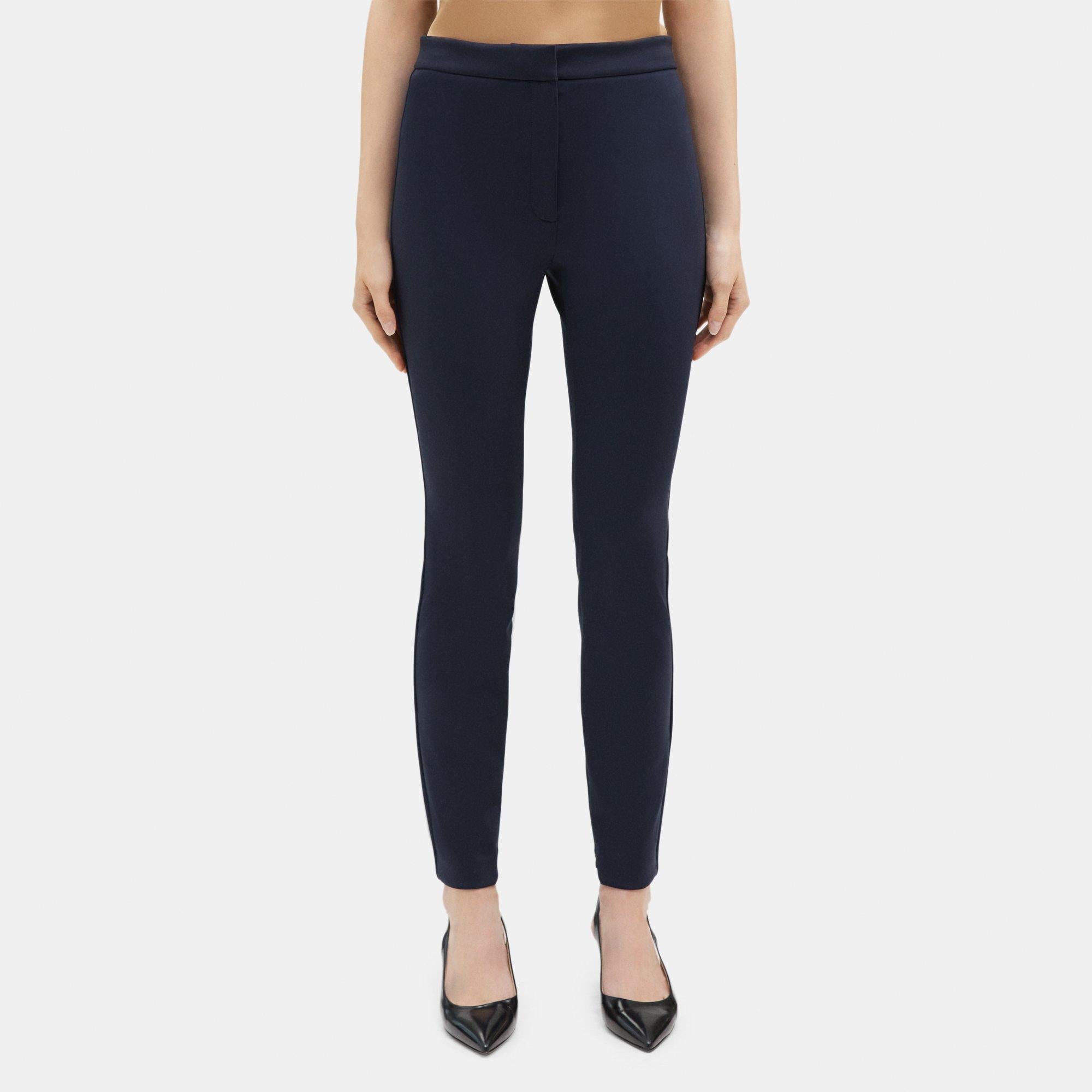 띠어리 Theory Slim Pant in Tech Knit,DEEP NAVY