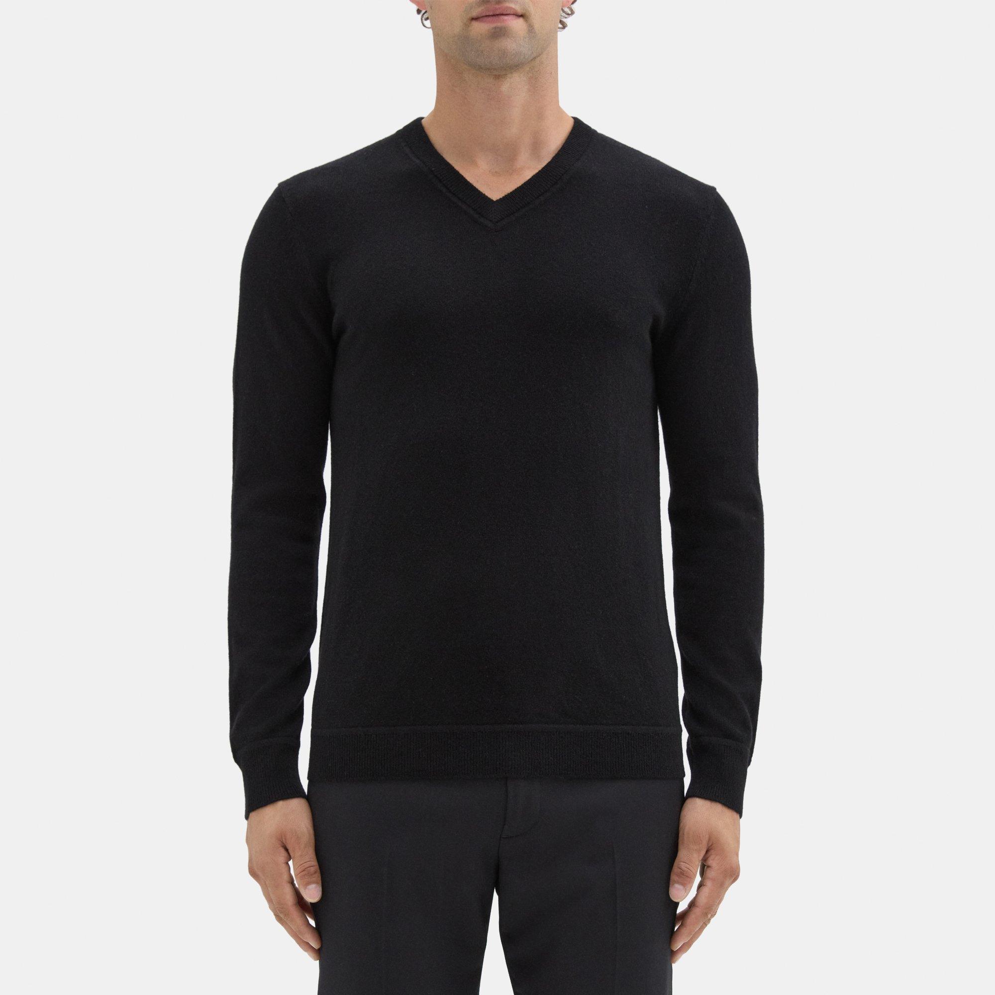 Theory V-Neck Sweater in Cashmere