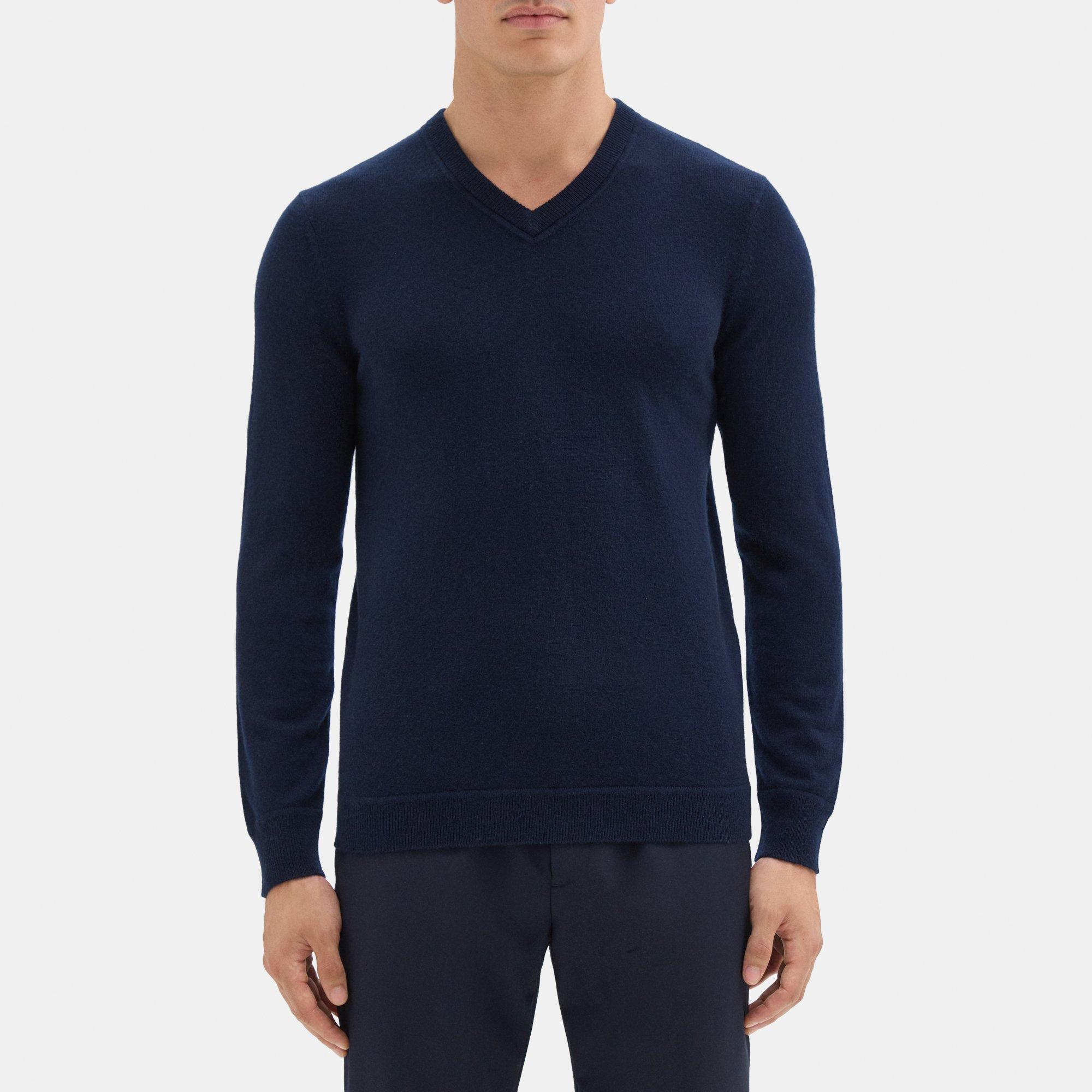 Cashmere V-Neck Sweater | Theory Outlet
