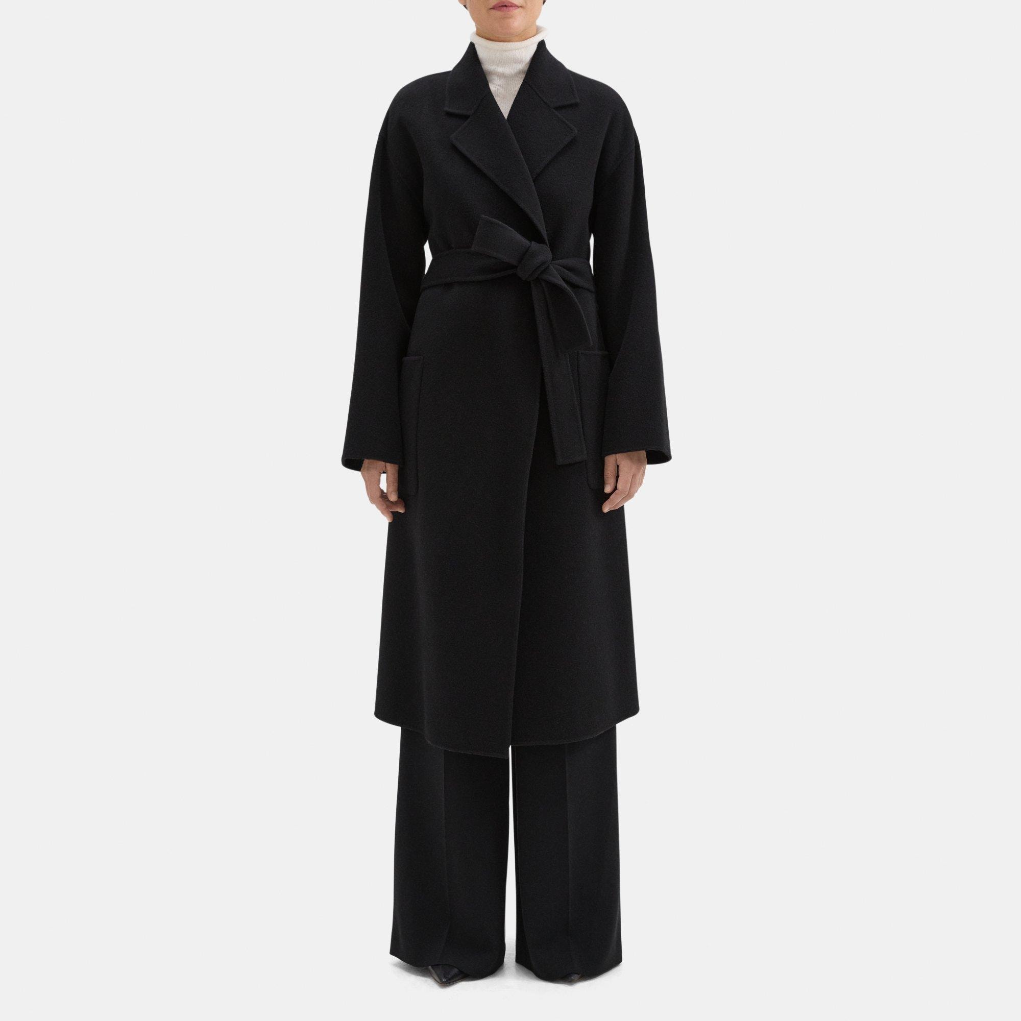 Double-Face Wool-Cashmere Robe Coat | Theory Outlet