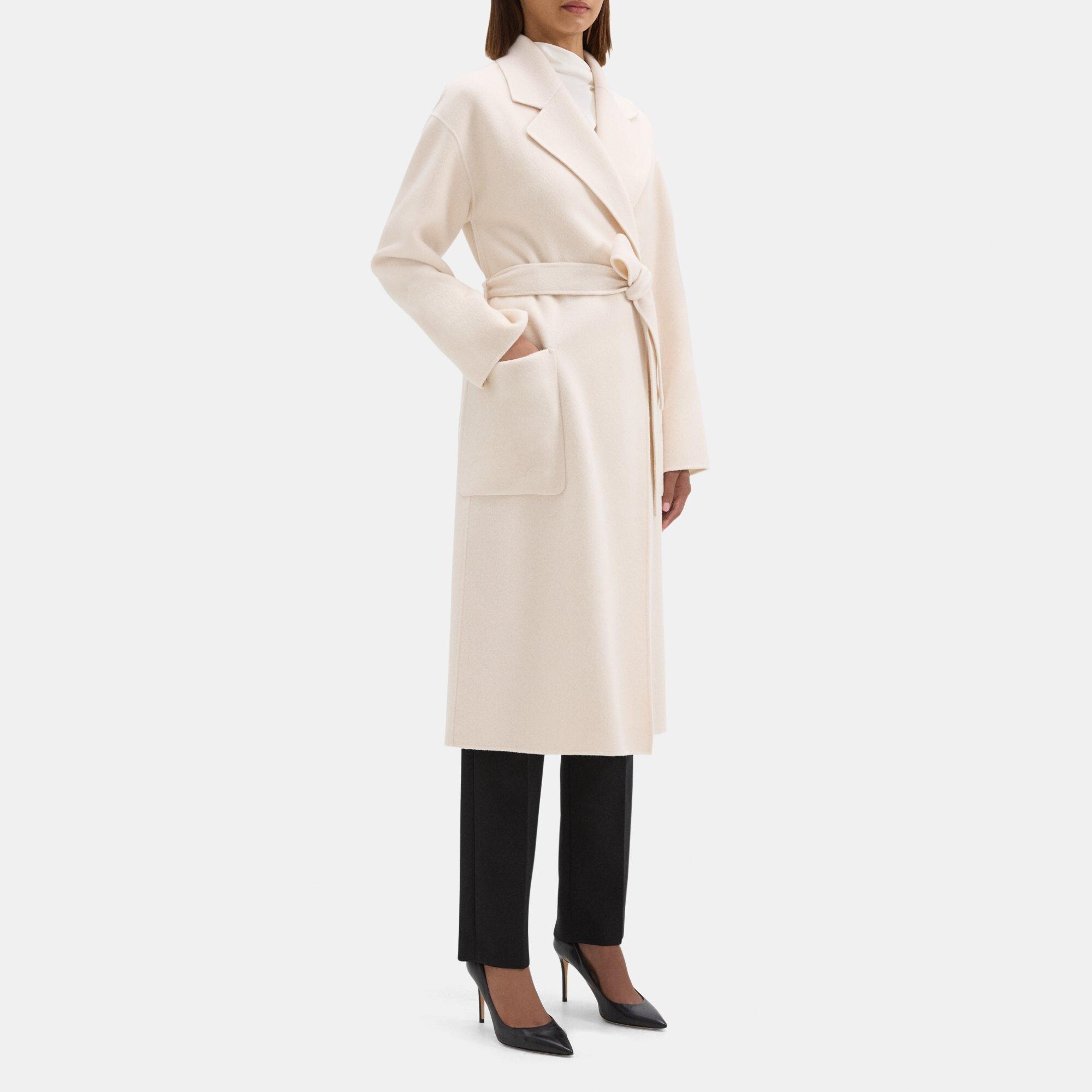 Theory double cheap faced coat