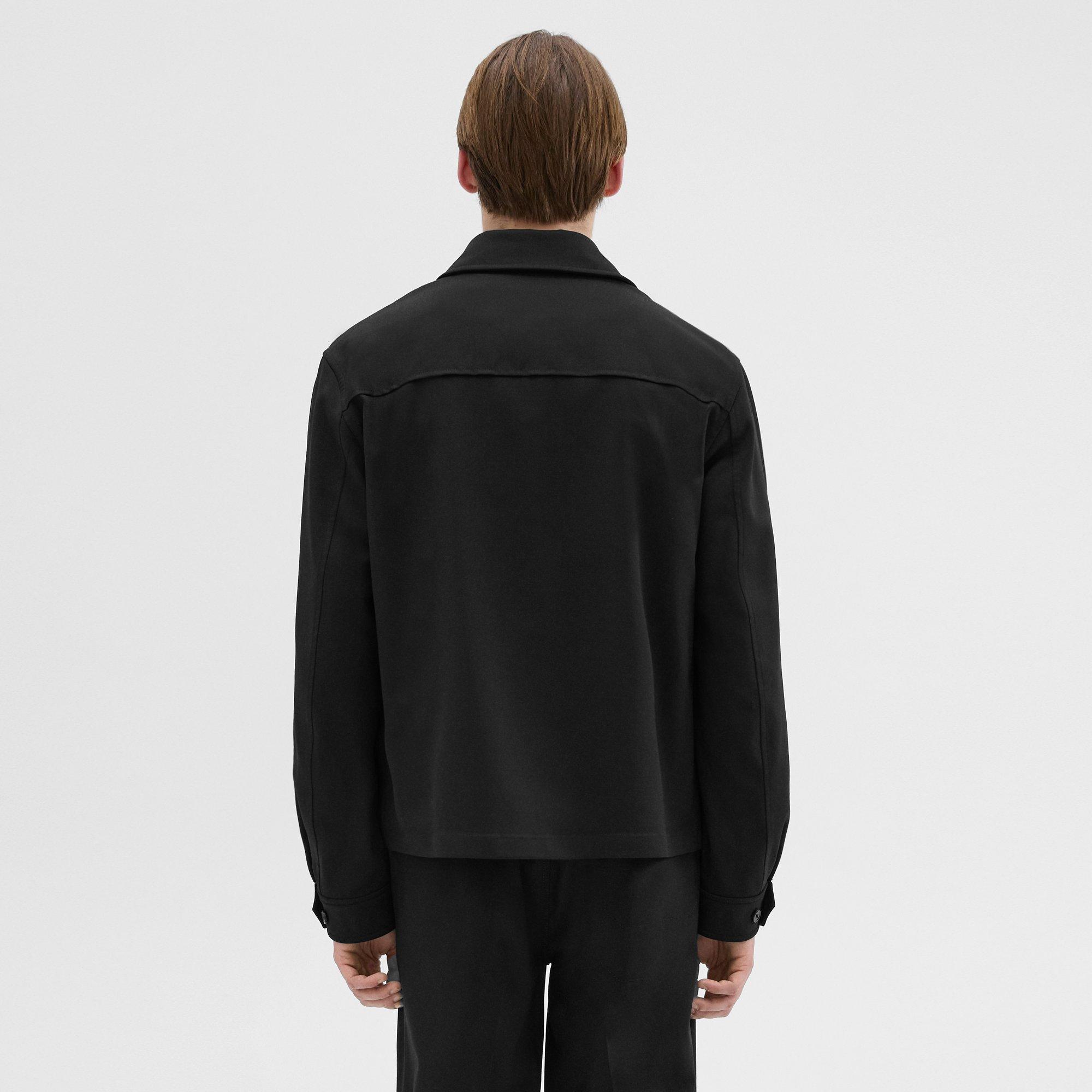 Wool Gabardine Shirt Jacket | Theory Outlet