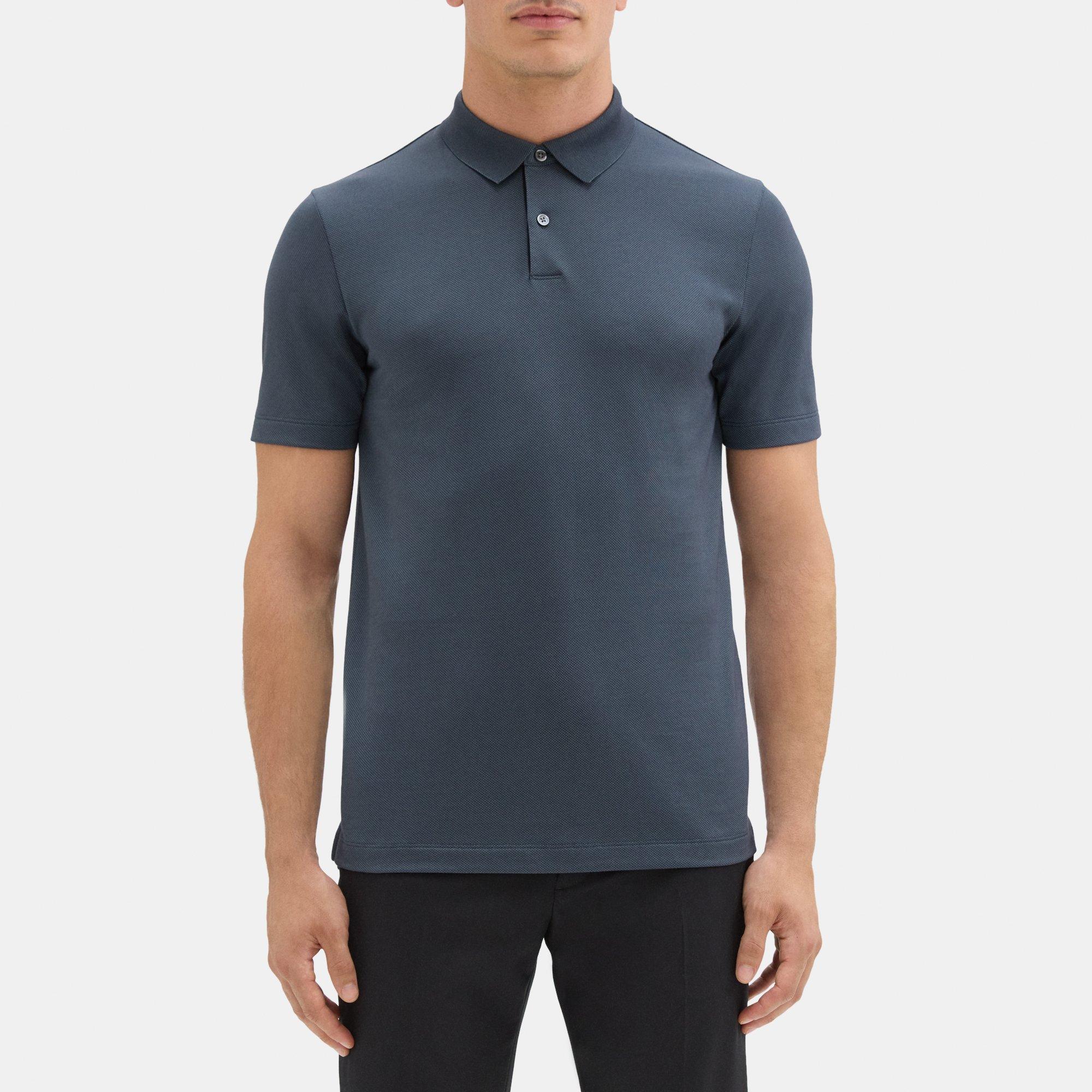 Knit Jacquard Standard Polo | Theory Outlet
