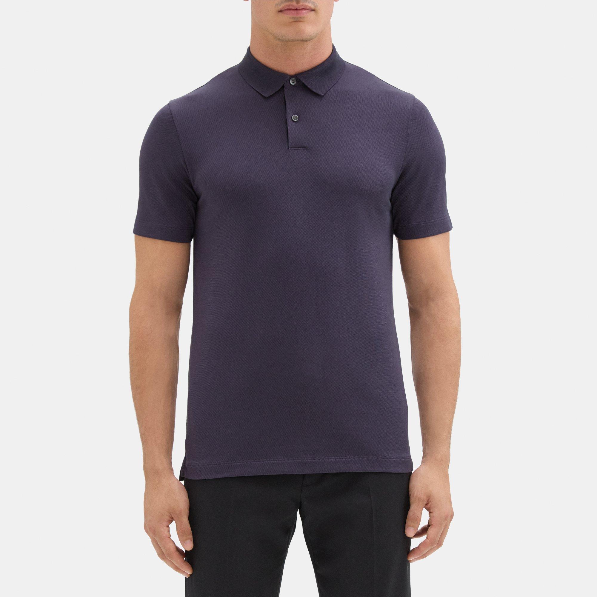 Knit Jacquard Standard Polo | Theory Outlet