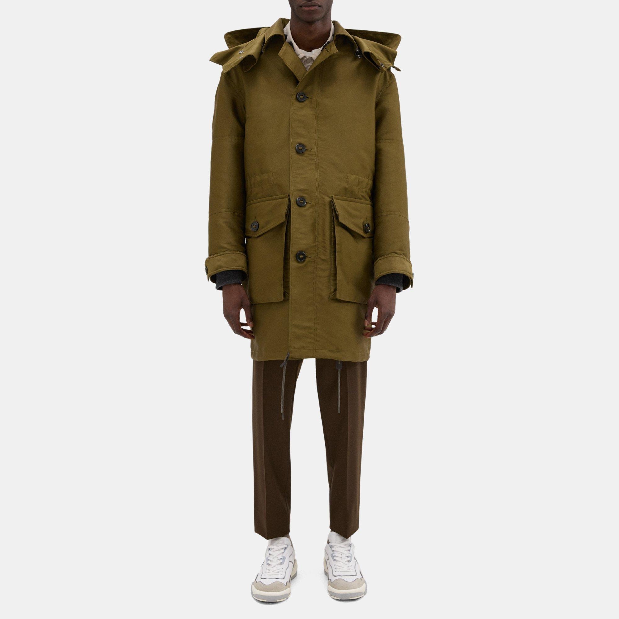 띠어리 Theory 3-in-1 Recycled Poly Parka,OLIVE