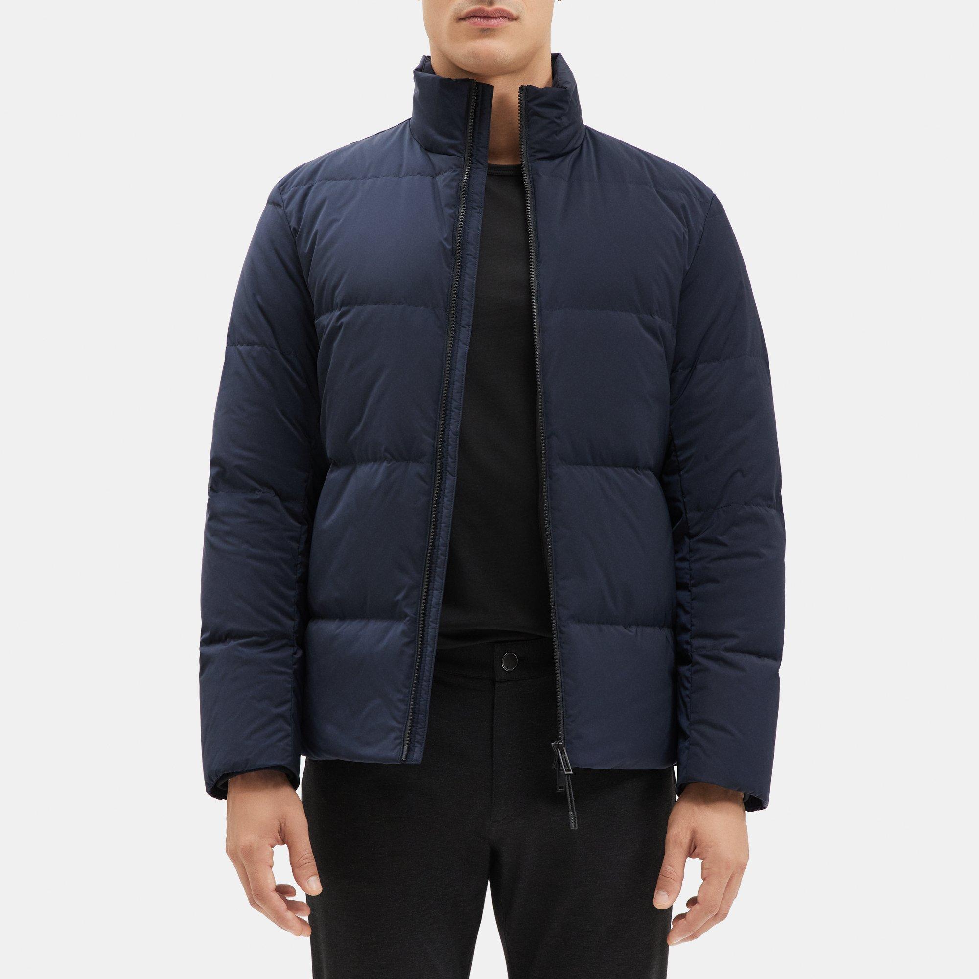 Men's Extra Long Puffer Coat in Eclipse Navy